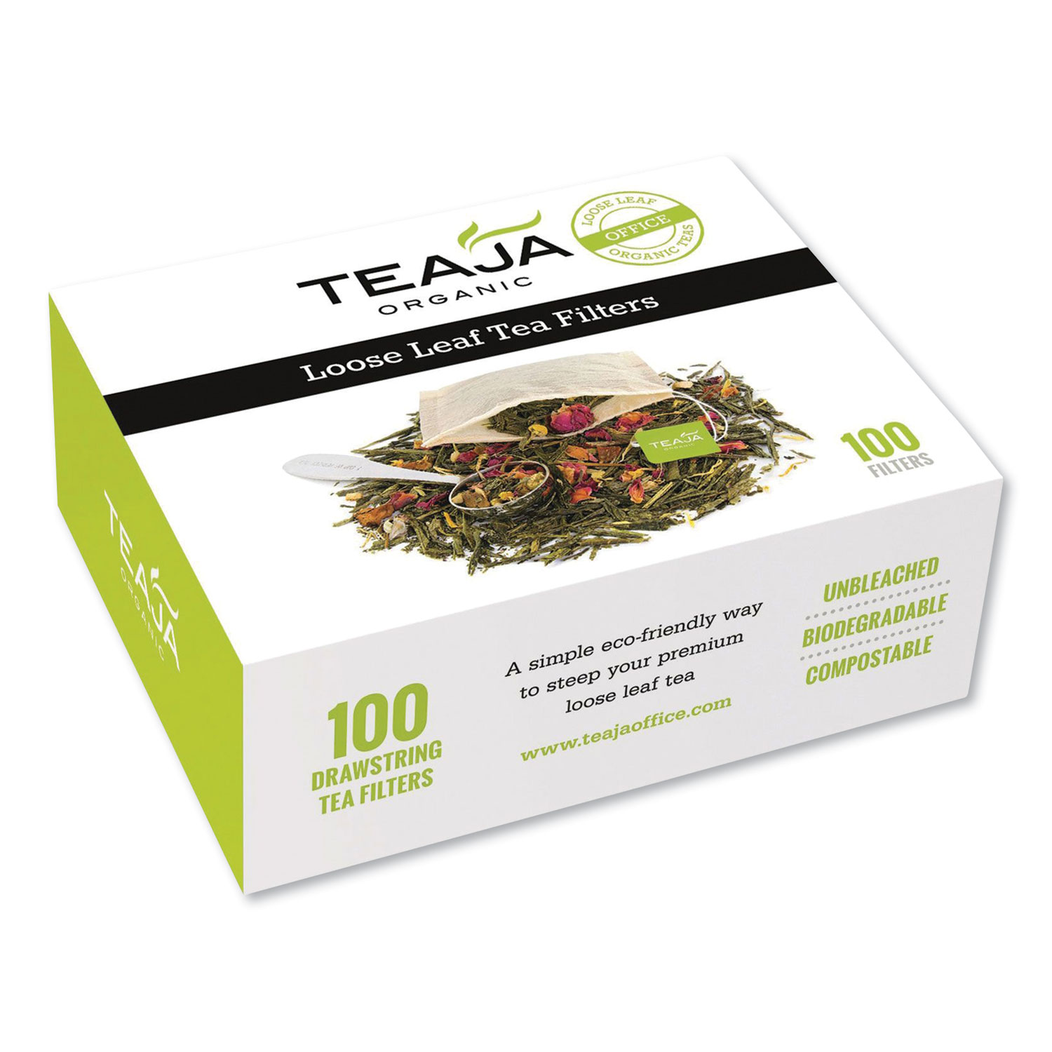 Teaja® Loose Leaf Tea Filters, 100/Box