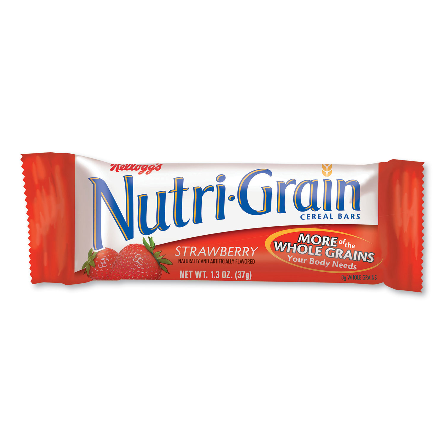Kelloggs® Nutri-Grain Soft Baked Breakfast Bars, Strawberry, 1.3 oz, 8/Box