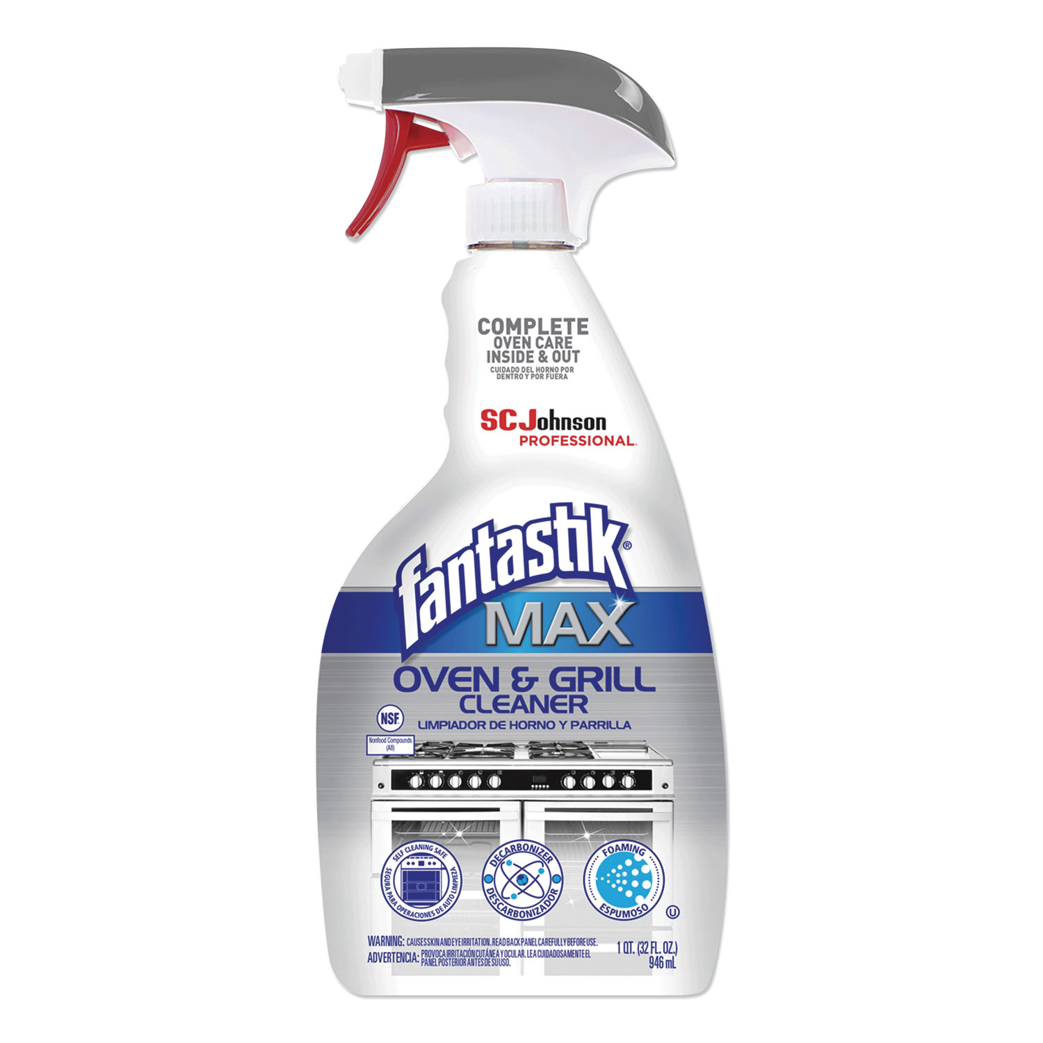  Fantastik MAX 10054600000356 MAX Oven and Grill Cleaner, 32 oz Bottle, 8/Carton (SJN315227CT) 