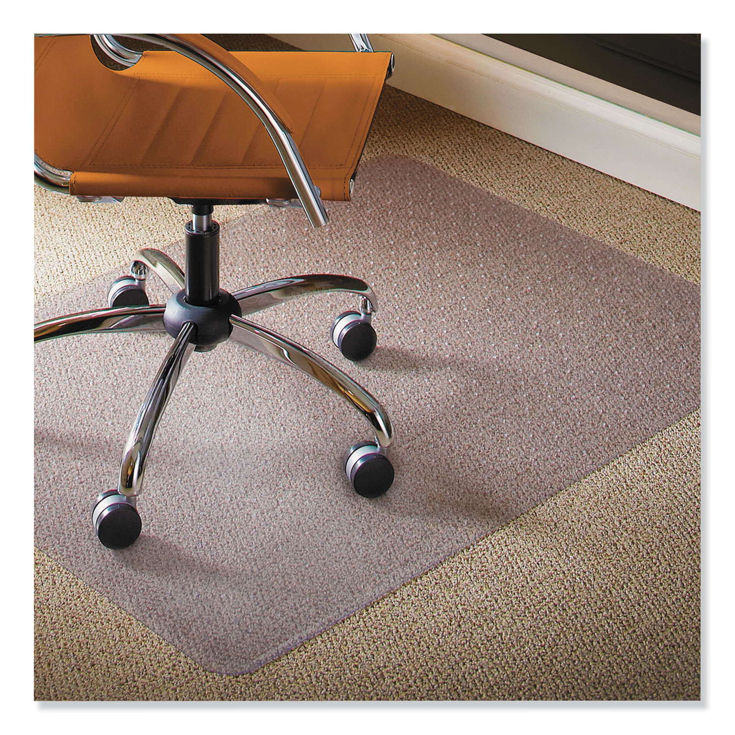Natural Origins Chair Mat For Carpet 46 X 60 Clear Boss Office