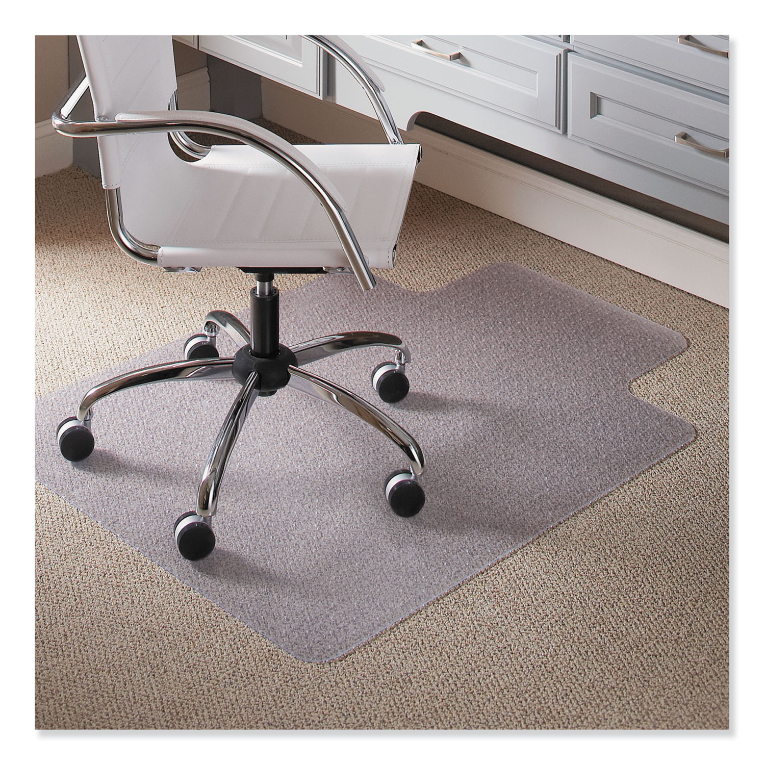  ES Robbins 120023 Task Series Chair Mat with AnchorBar for Carpet up to 0.25, 36 x 48, Clear (ESR120023) 