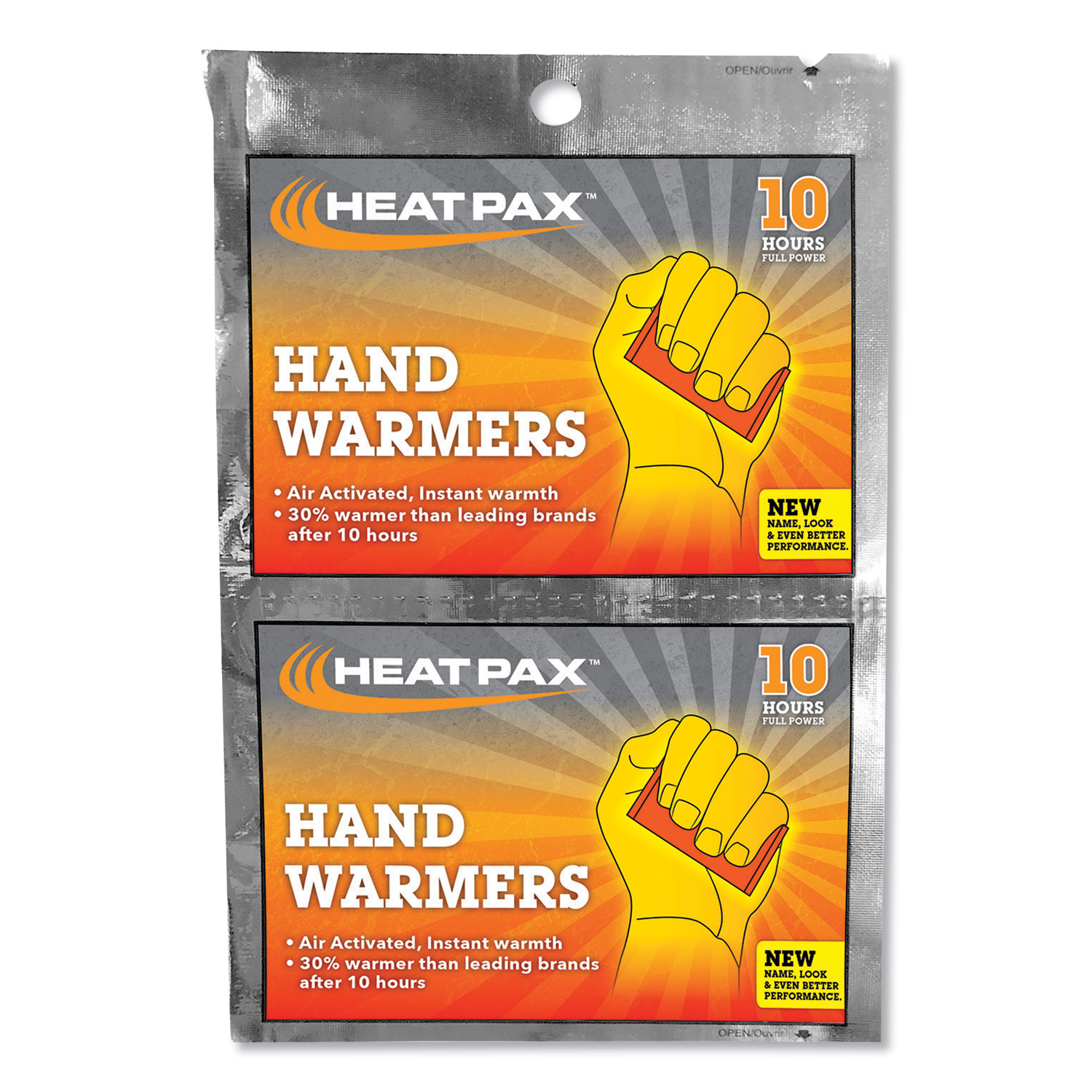  OccuNomix 1100-10R Hot Rods Hand Warmers, 10/Pack (OCC110010R) 