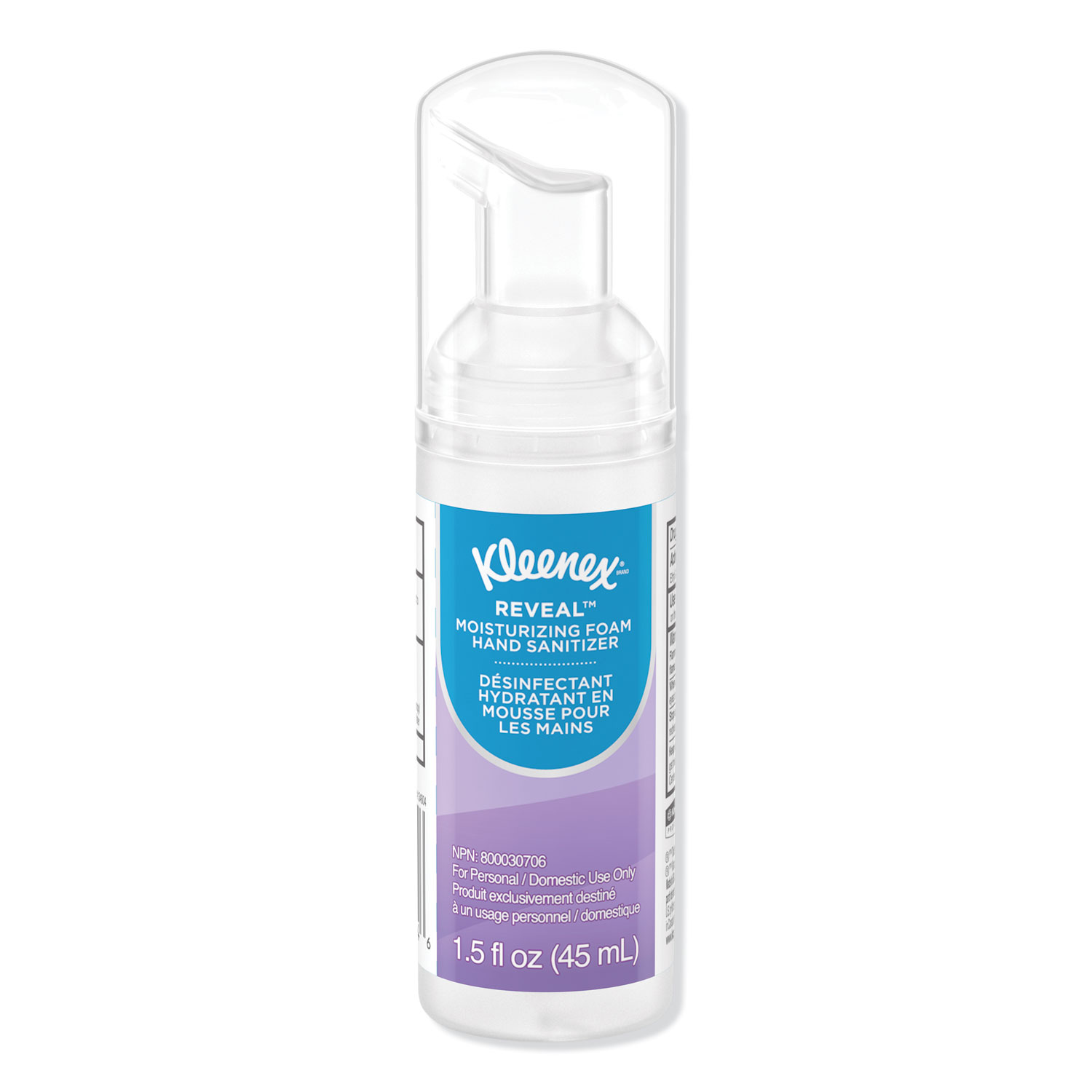  Kleenex 34604 Ultra Moisturizing Foam Hand Sanitizer, 1.5 oz, Clear, 24/Carton (KCC34604) 