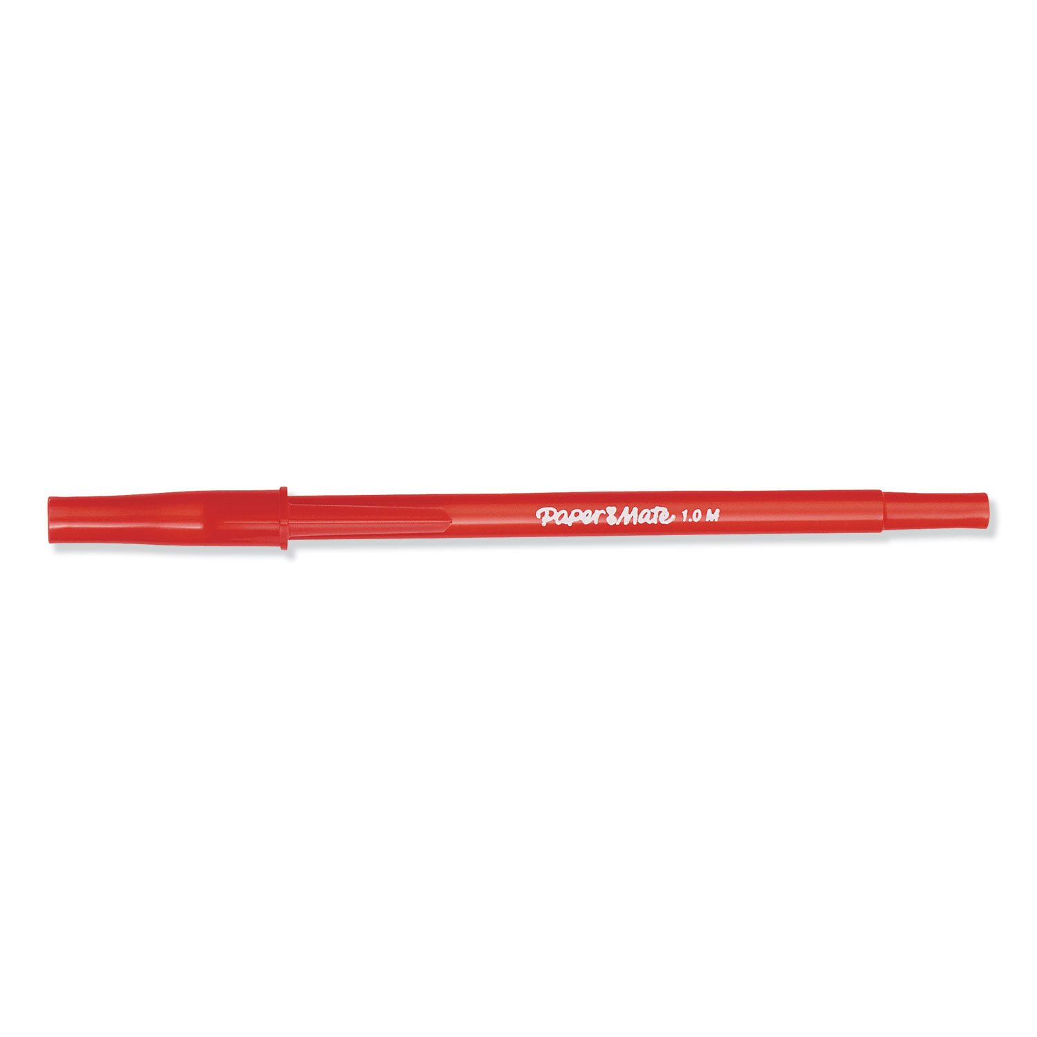  Paper Mate 3321131C Write Bros. Stick Ballpoint Pen, Medium 1mm, Red Ink/Barrel, Dozen (PAP3321131C) 