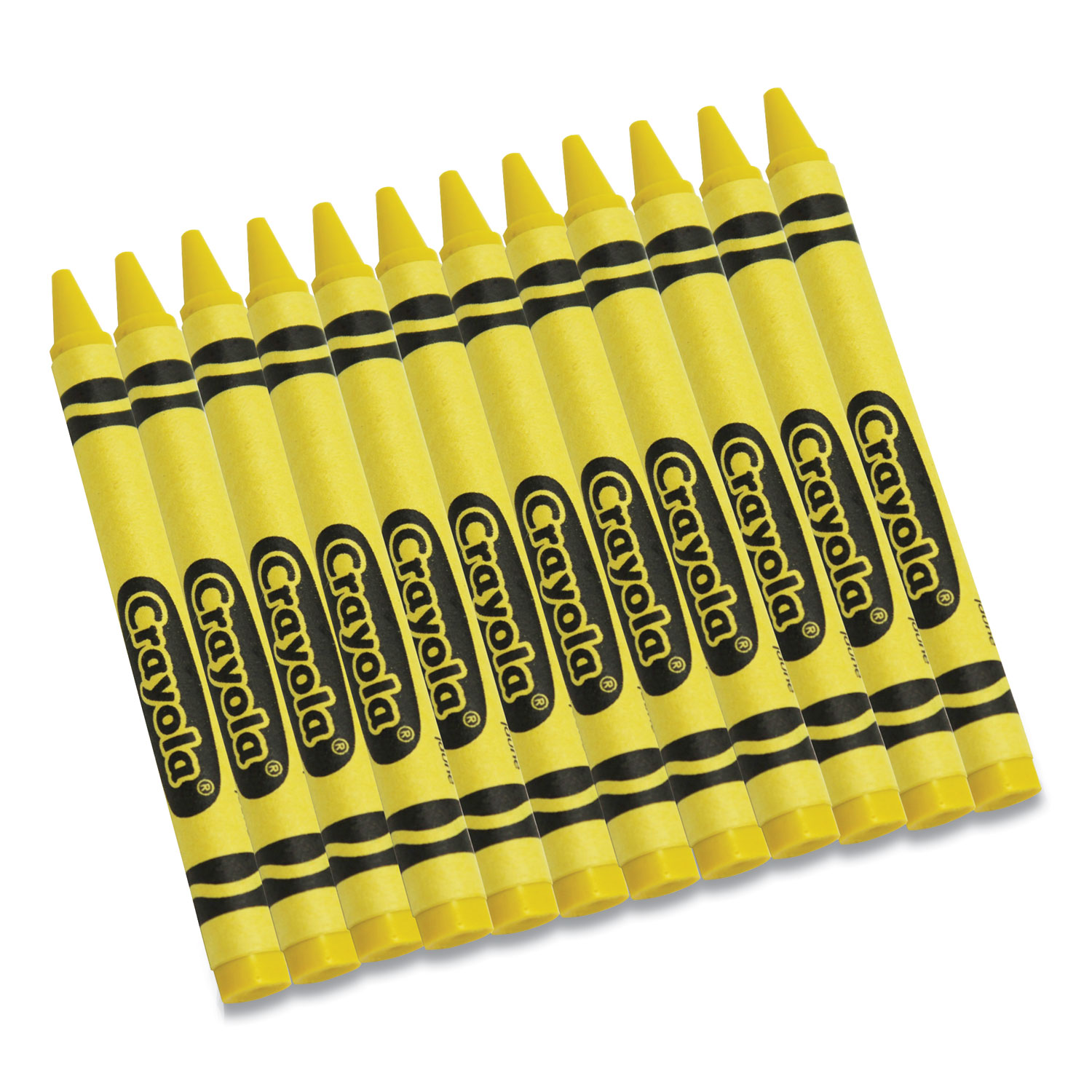 Crayola® Bulk Crayons, Yellow, 12/Box