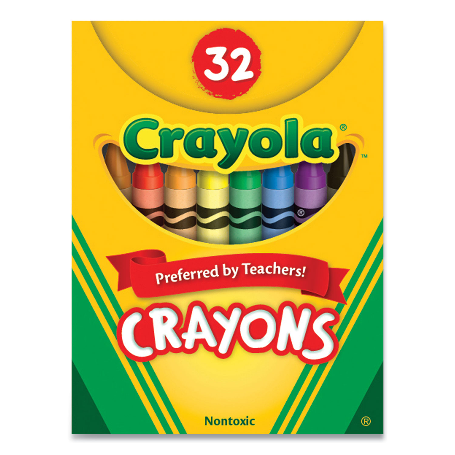  Crayola 52-0322 Classic Color Crayons, Tuck Box, Assorted, 32/Box (CYO23976755) 