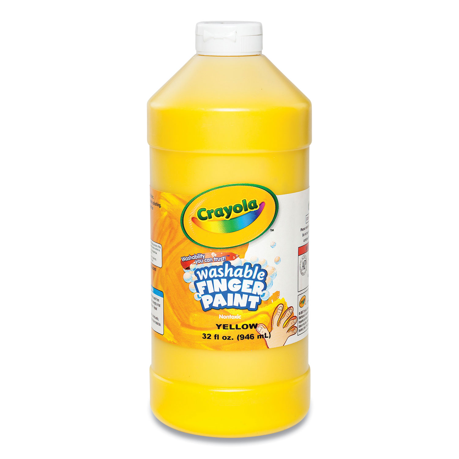 Crayola® Washable Fingerpaint, Yellow, 32 oz