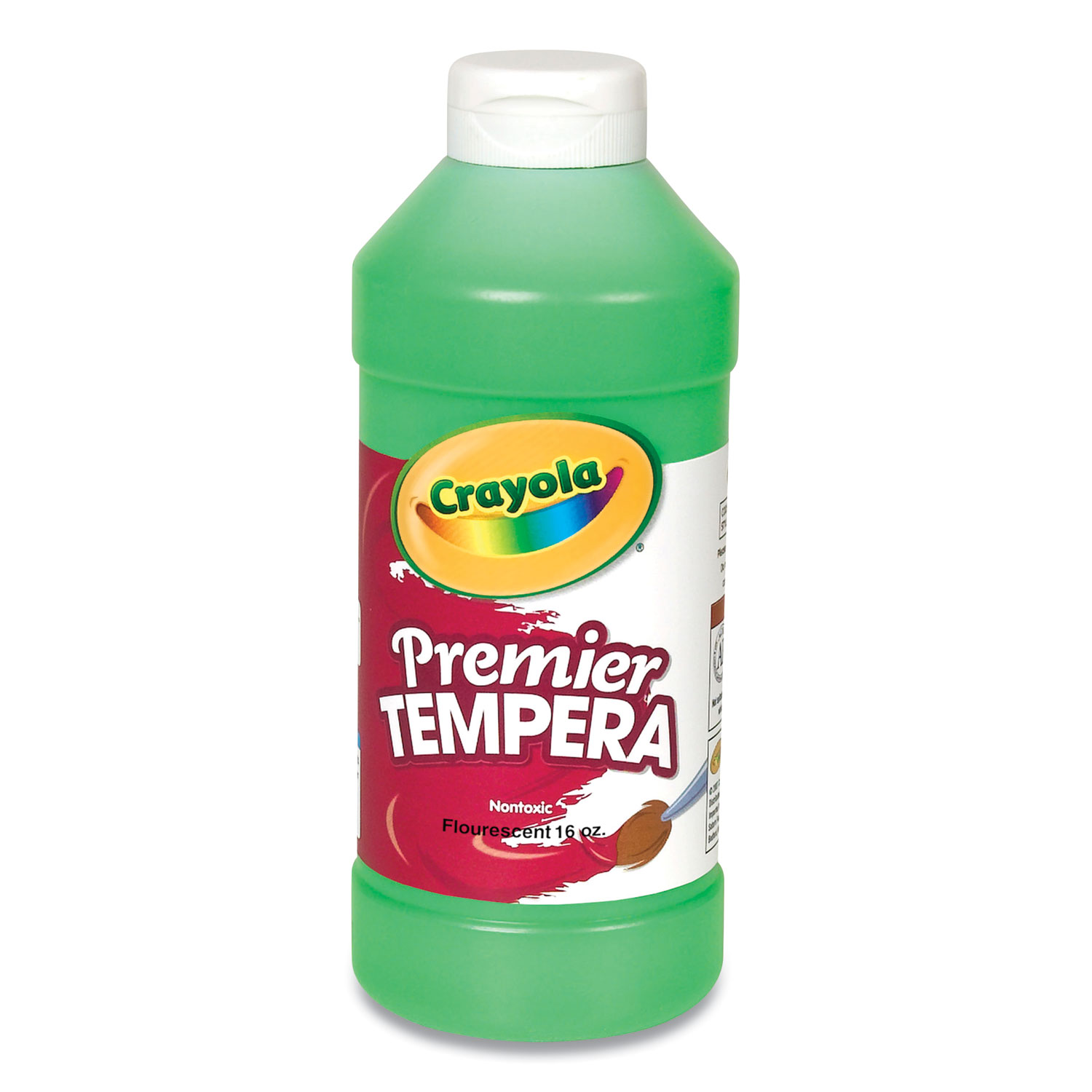 Crayola® Premier Tempera Paint, Glowing Green, 16 oz