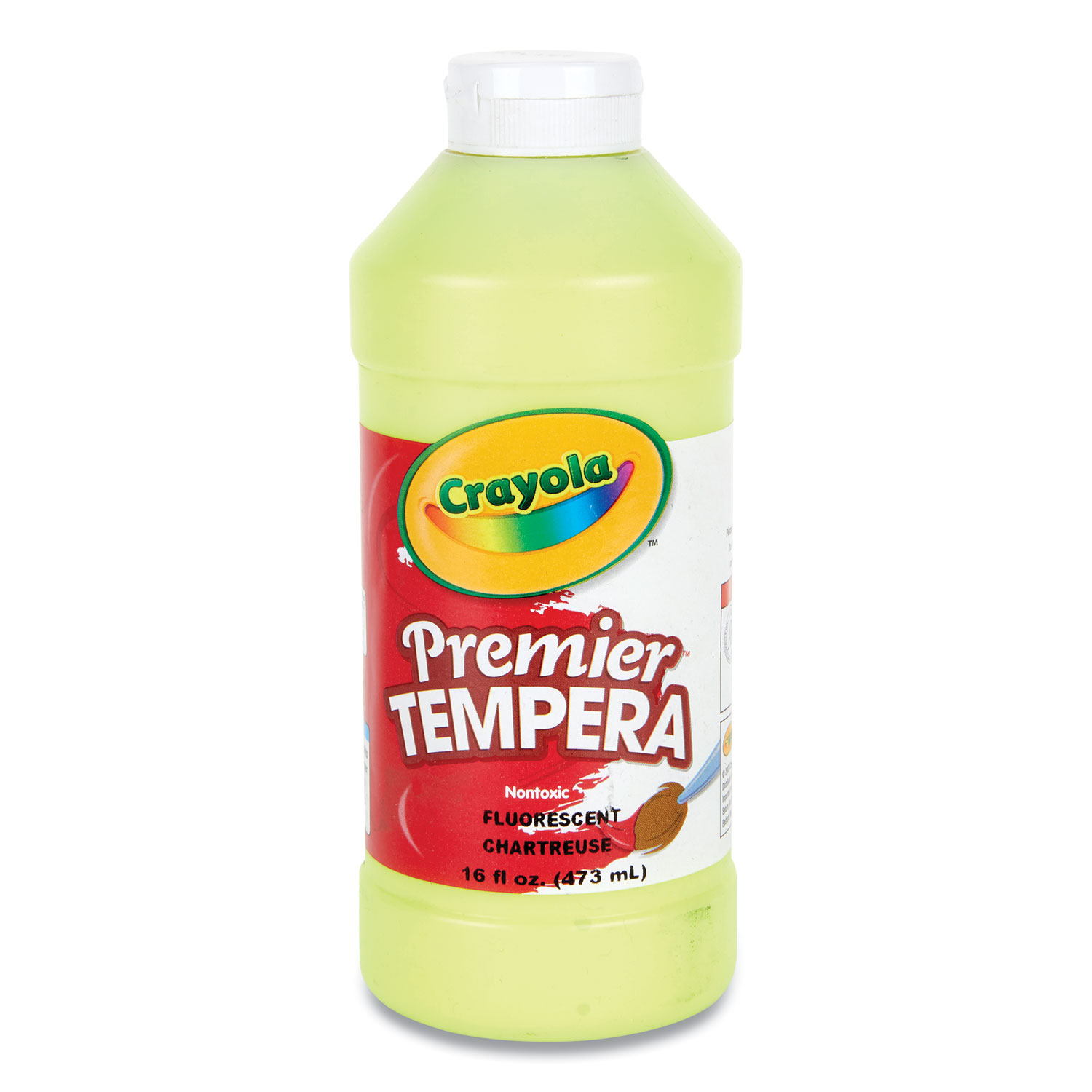 Crayola® Premier Tempera Paint, Chartreuse, 16 oz
