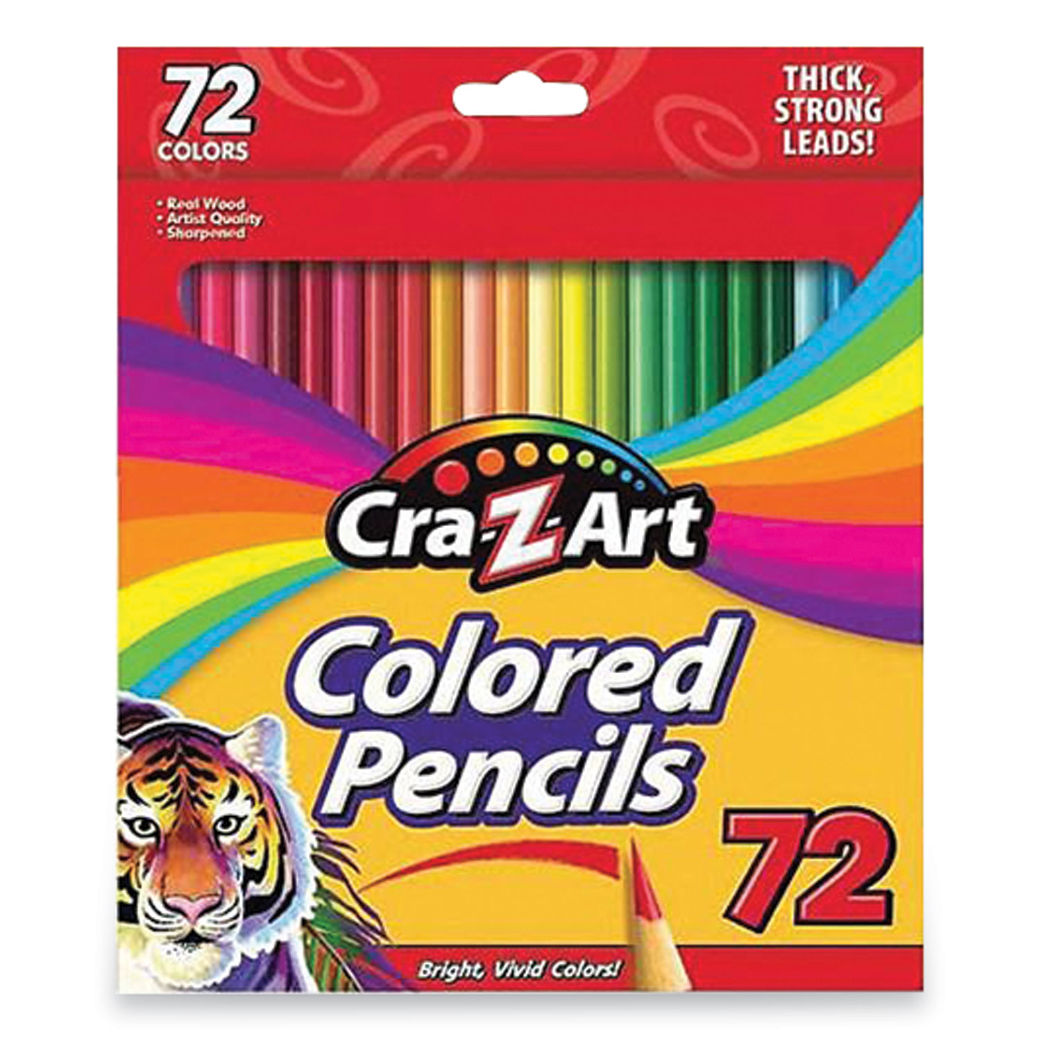  Cra-Z-Art 10402-24 Colored Pencils, 72 Assorted Lead/Barrel Colors, 72/Box (CZA1543819) 