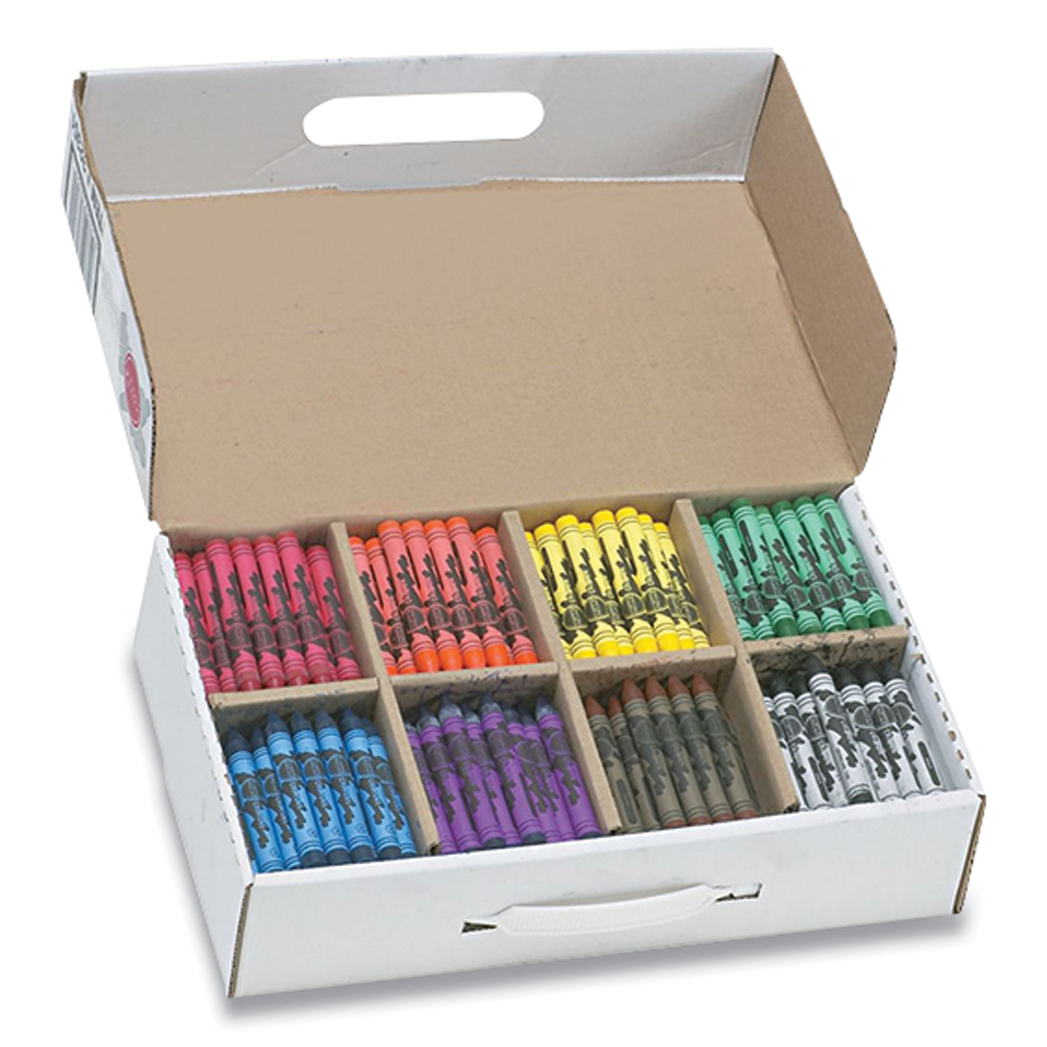 Prang® Crayons Class Pack, Large, 8 Colors, 400/Carton