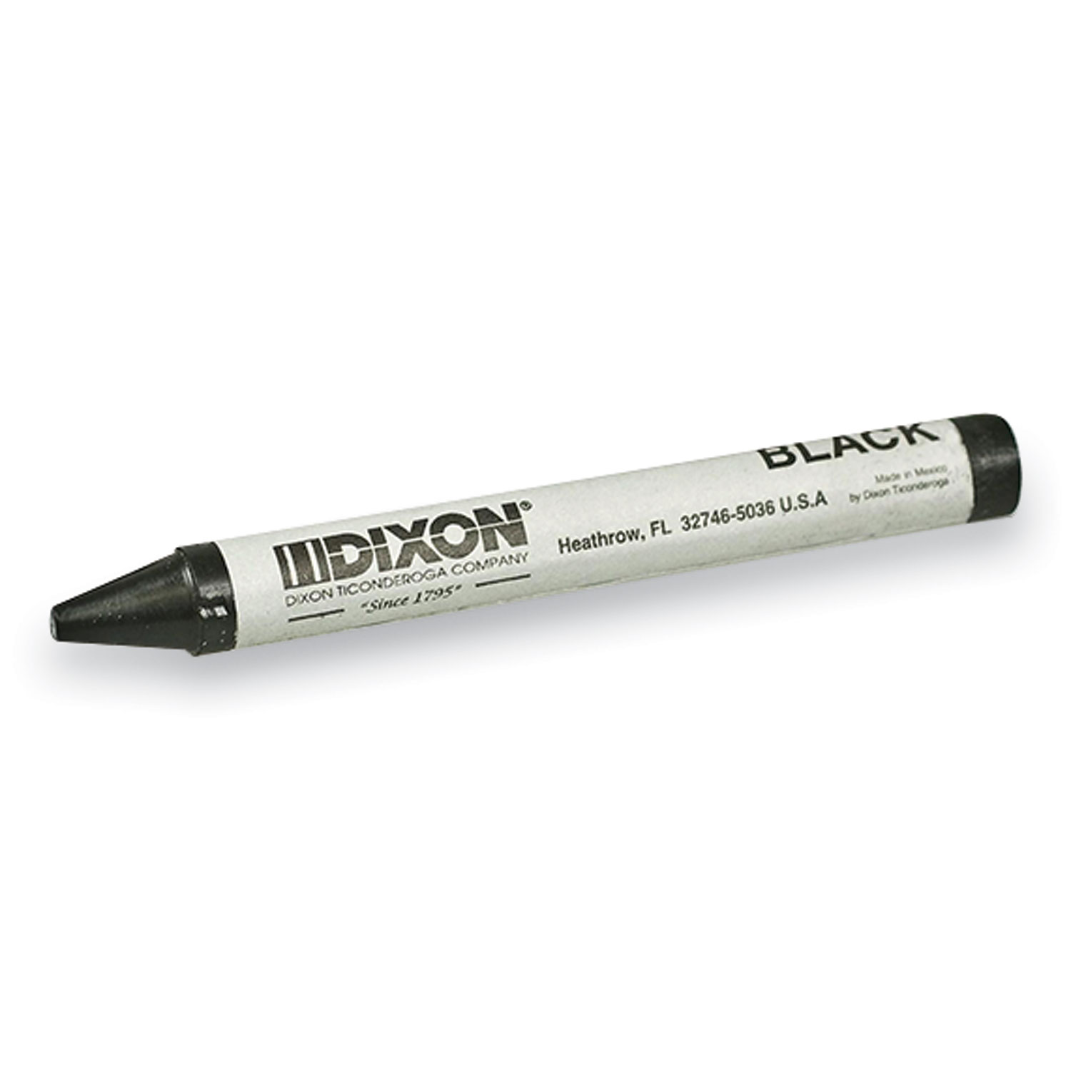 Dixon® Classic Professional Crayons, Black, Dozen
