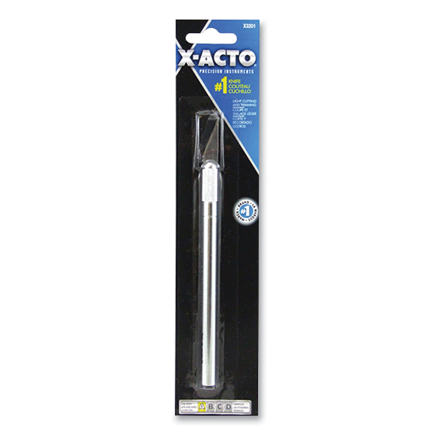  X-ACTO X3201 No.1 Light-Duty Knife with Aluminum Handle, #11 Blade (EPI137331) 
