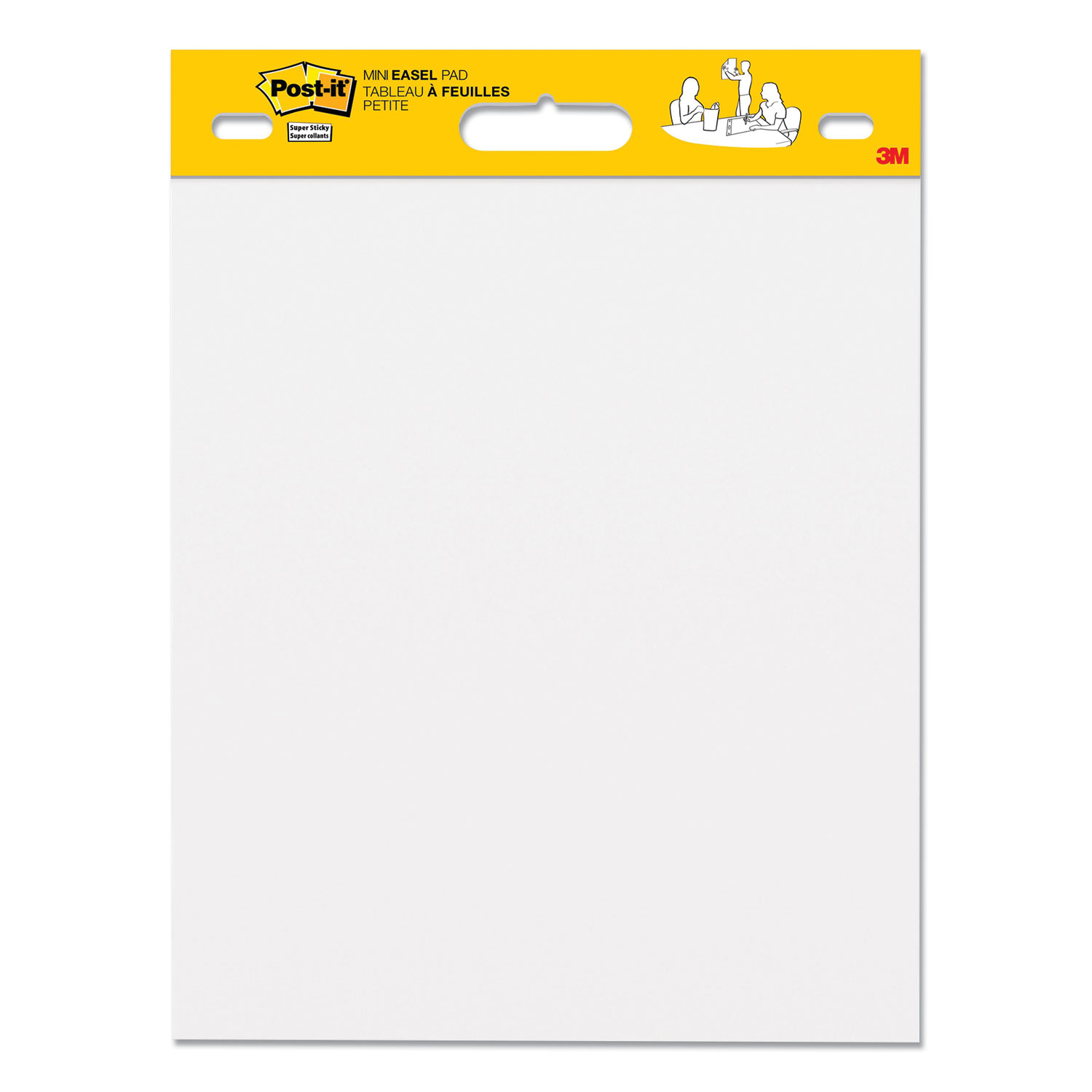  Post-it Easel Pads Super Sticky 577SS Self-Stick Easel Pads, 15 x 18, White, 20 Sheets, 6/Pack (MMM24396790) 
