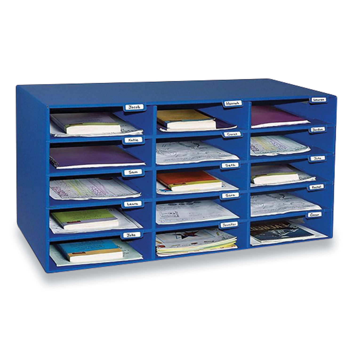  Pacon 001308 Classroom Keepers Corrugated Mailbox, 31.5 x 12.88 x 16.38, Blue (PAC637443) 