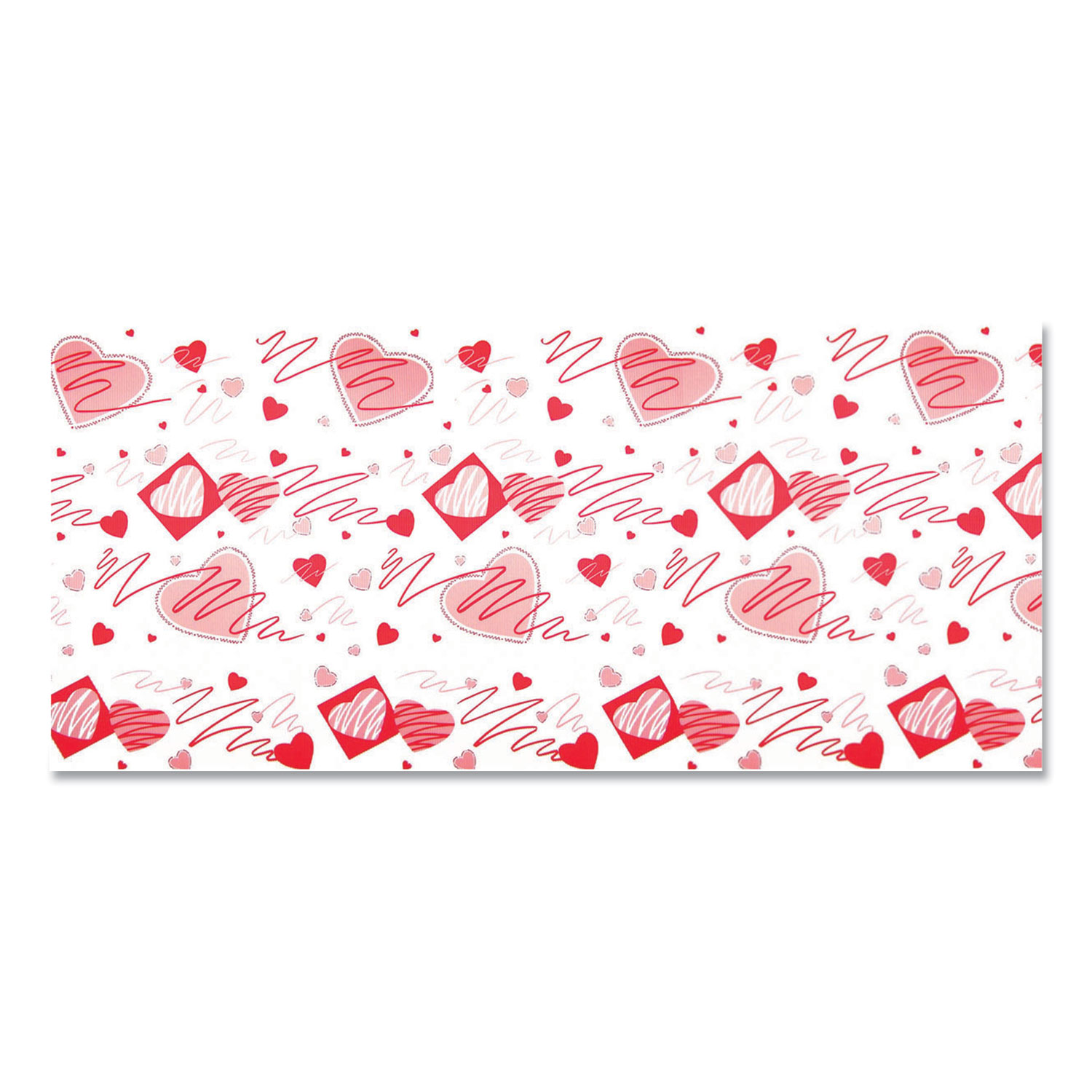 Pacon® Corobuff Corrugated Paper Roll, 48 x 25 ft, Valentine Hearts
