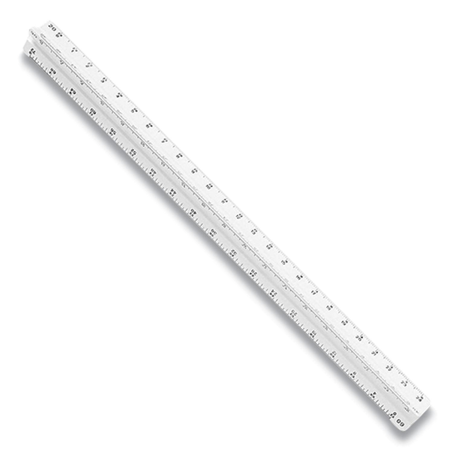 Staedtler® Triangular Scale Plastic Architects Ruler, 12, White