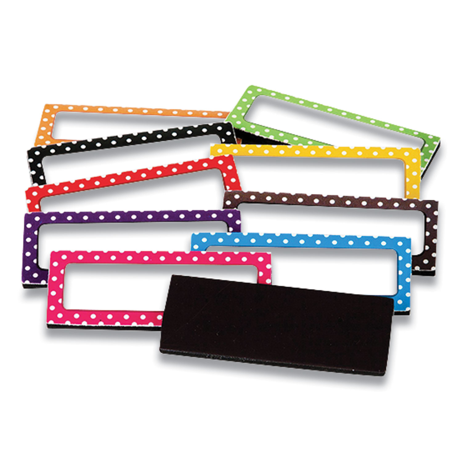  Teacher Created Resources TCR20650 Magnetic Label Set, Polka Dots, 2.5 x 1, 30/Pack (TCR1609951) 