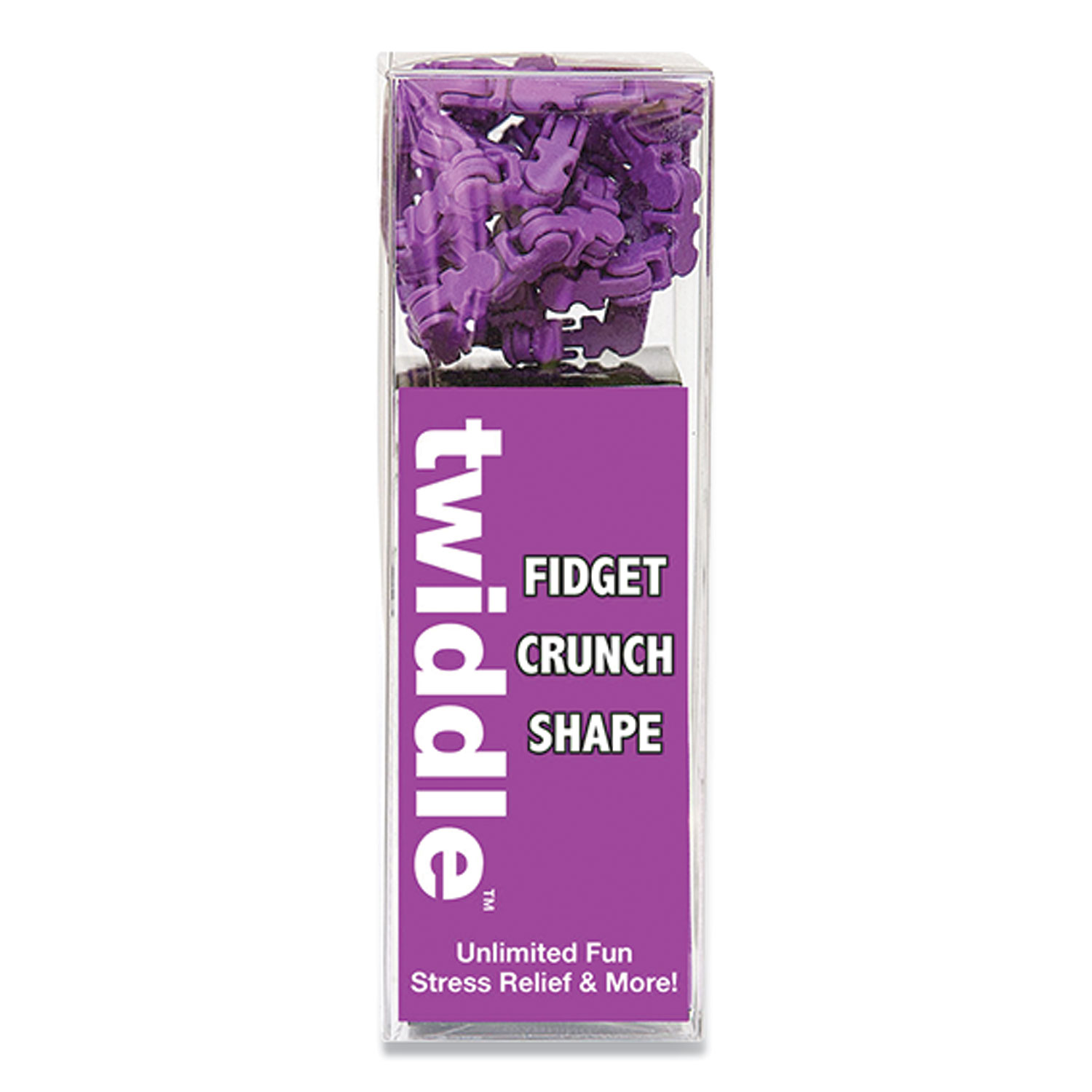 Zorbitz Twiddle Fidget Crunch Shape, Purple