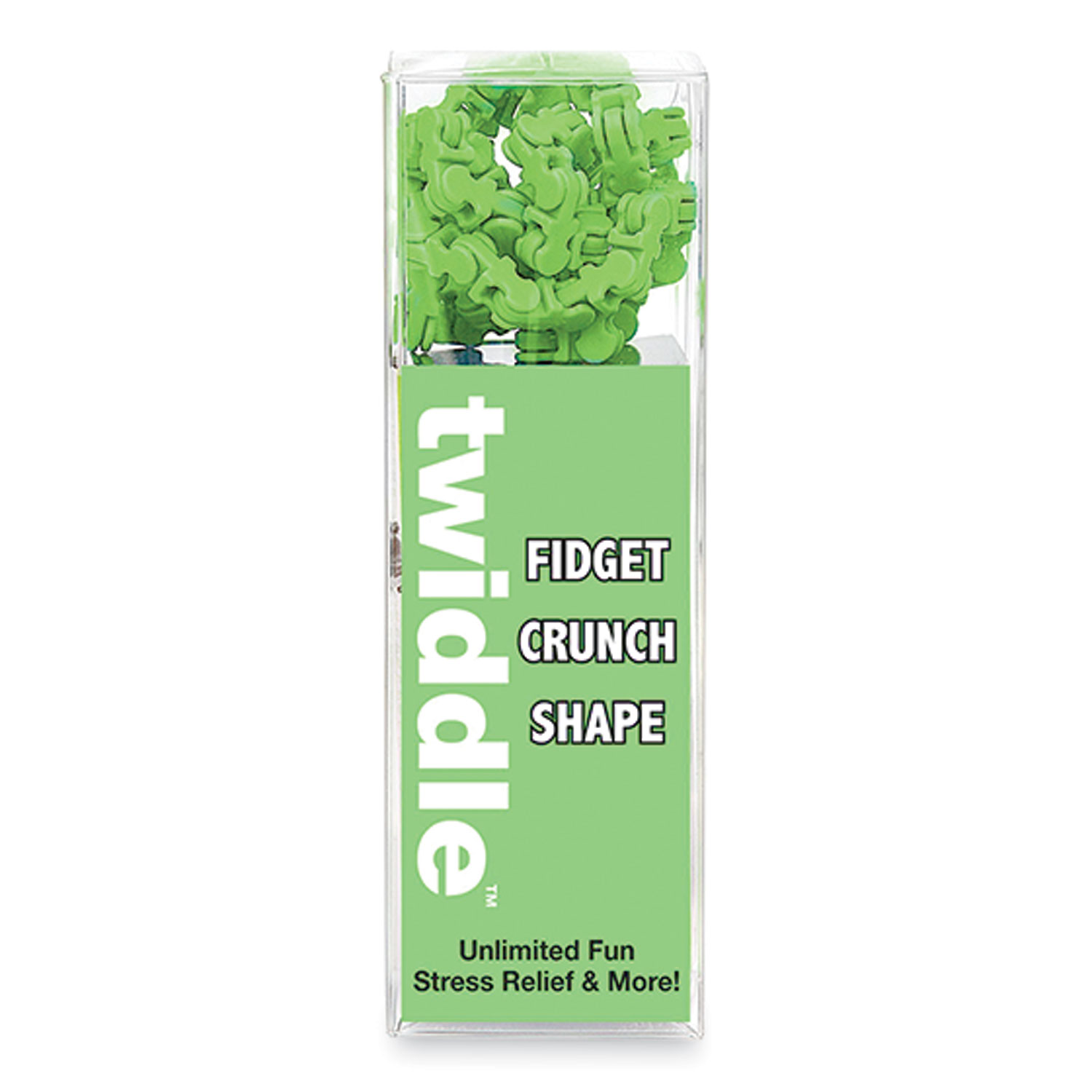 Zorbitz Twiddle Fidget Crunch Shape, Green