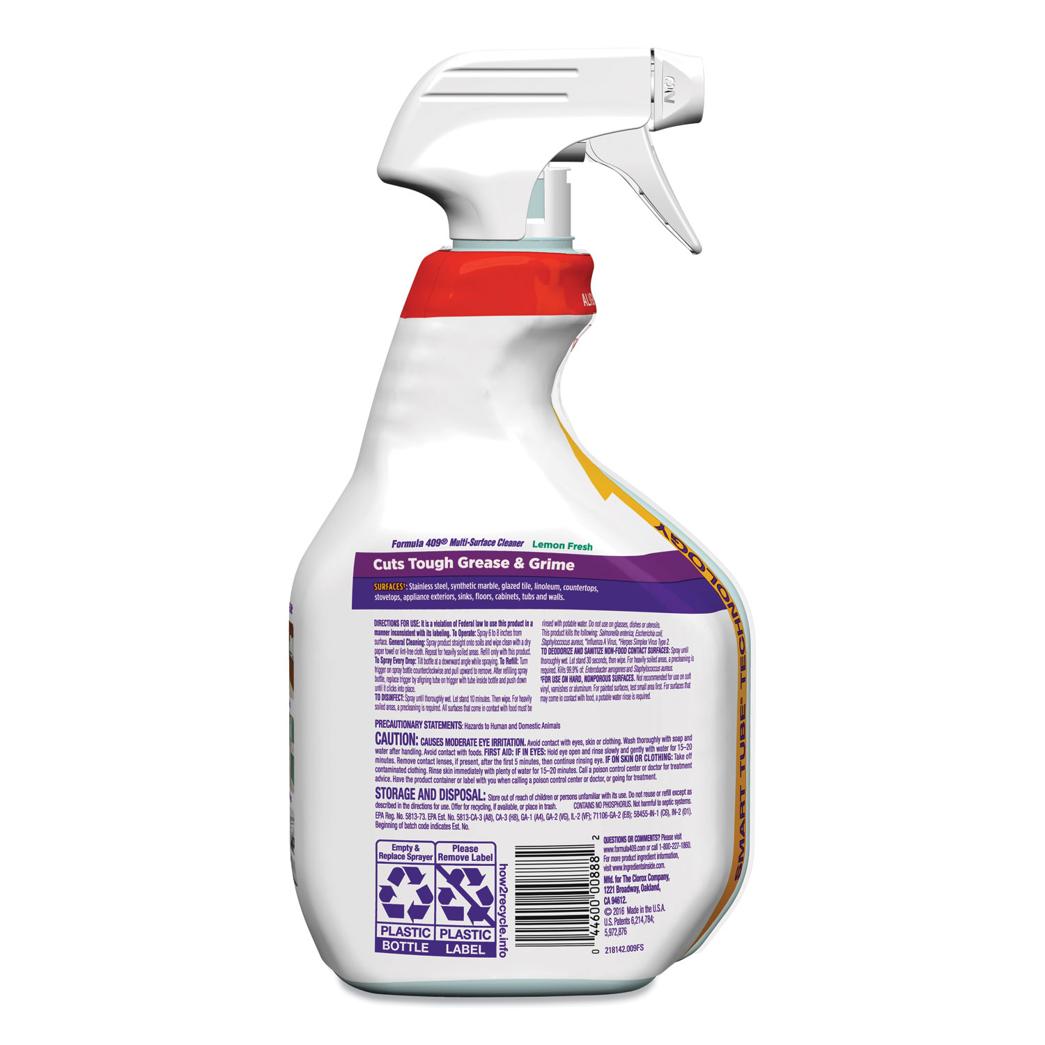 Formula 409® MultiSurface Cleaner, 32 oz Spray Bottle, Lemon, 9/Carton