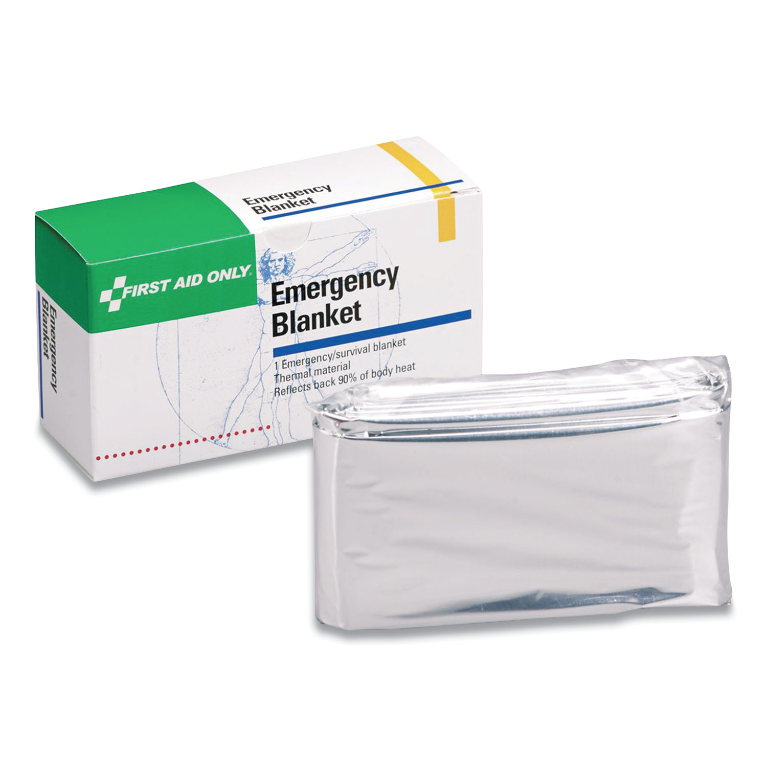 First Aid Only™ Aluminized Emergency Blanket, 52 x 84