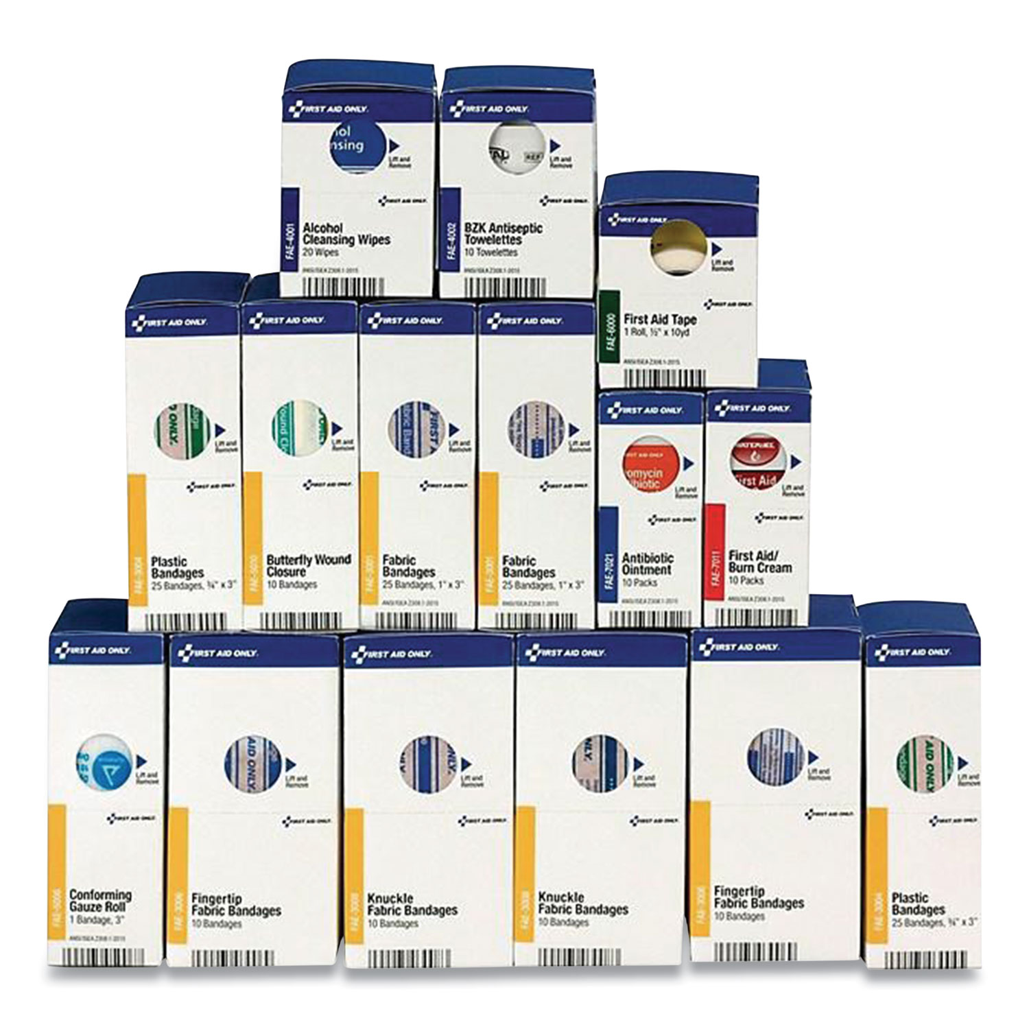  First Aid Only 700001 Refill for SmartCompliance General Business Cabinet, 15 Pieces (FAO364133) 