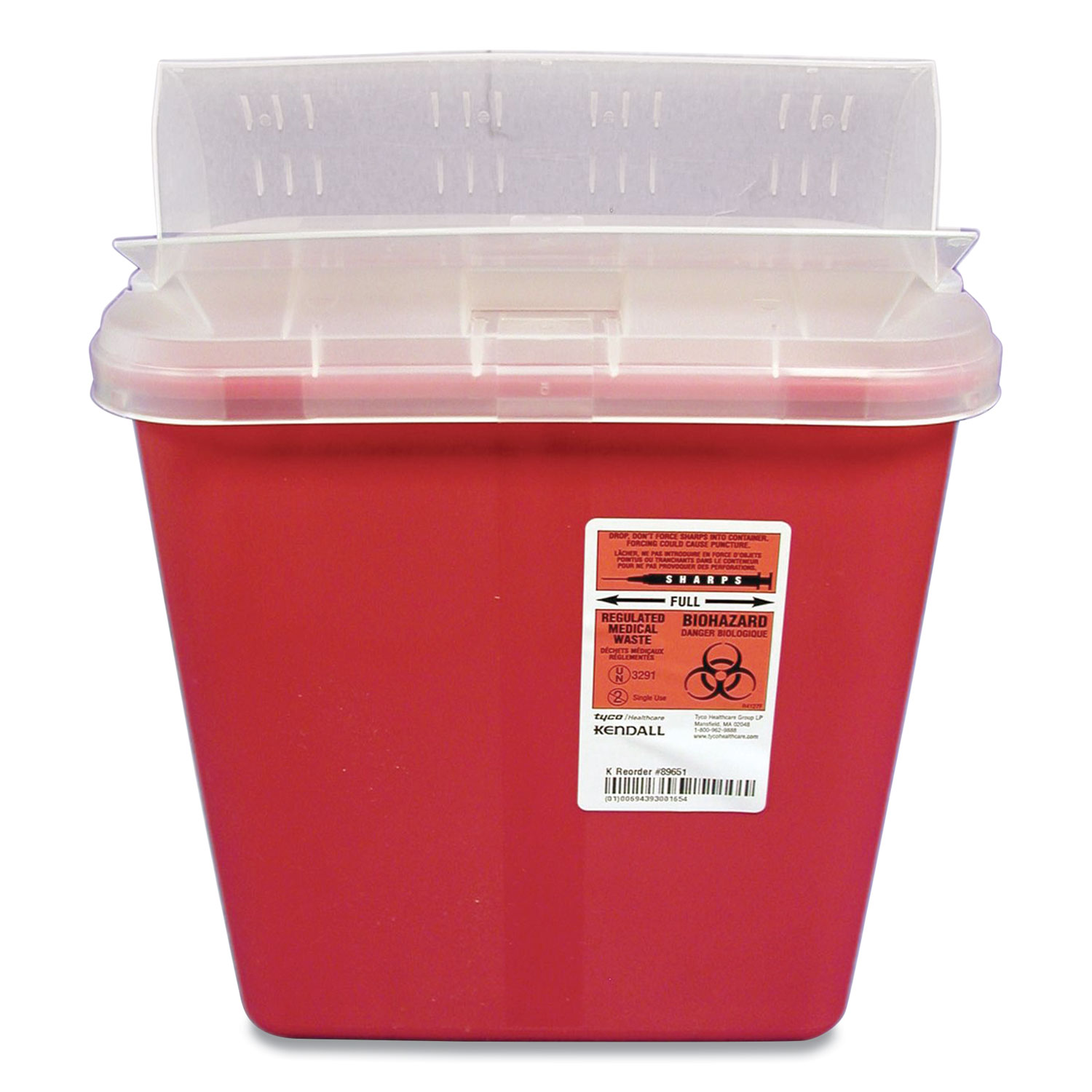 Covidien S2GH100651 Sharps Containers, 2 gal, Red (UMI567796) 