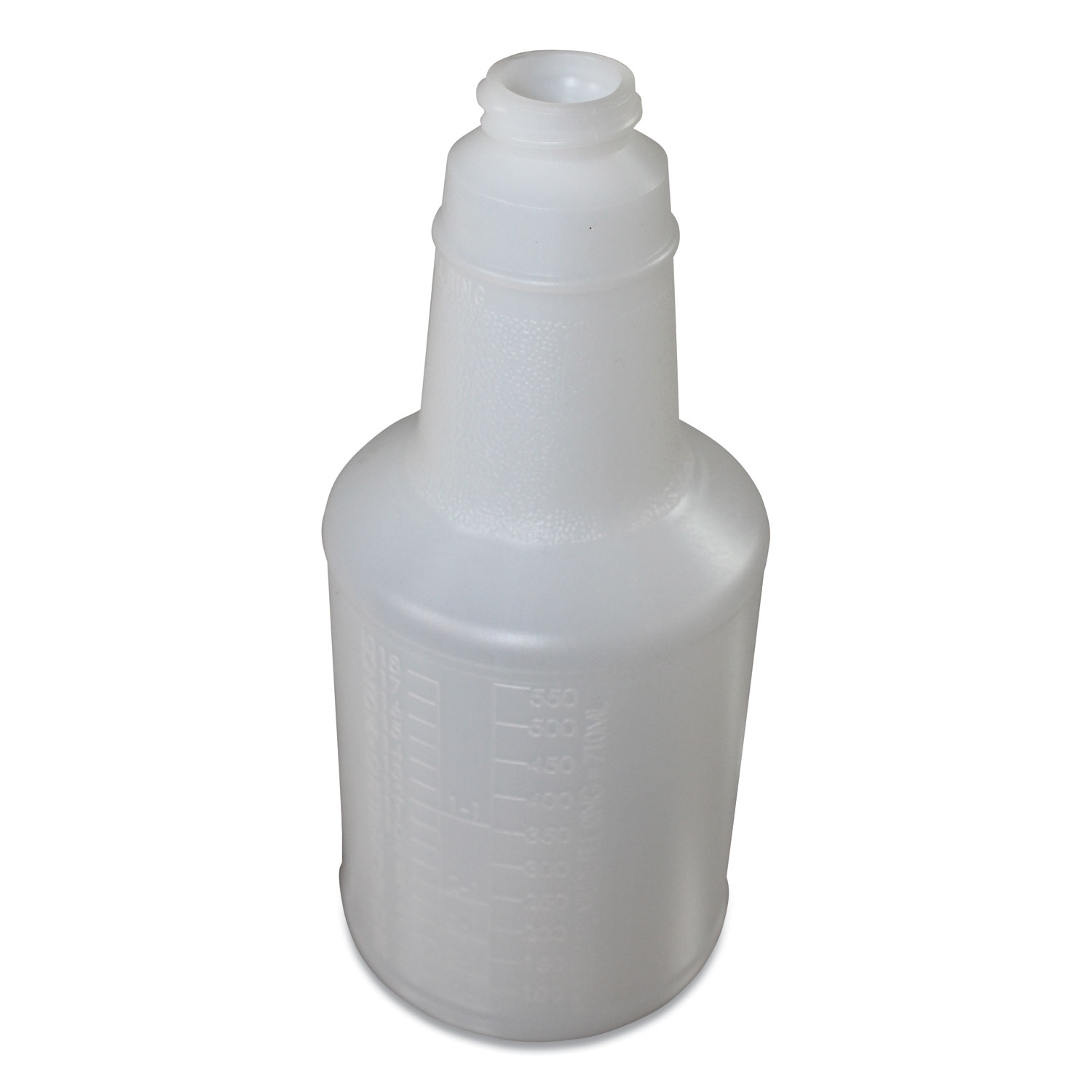 Impact® Plastic Bottles with Graduations, 24 oz, Clear, 24/Carton