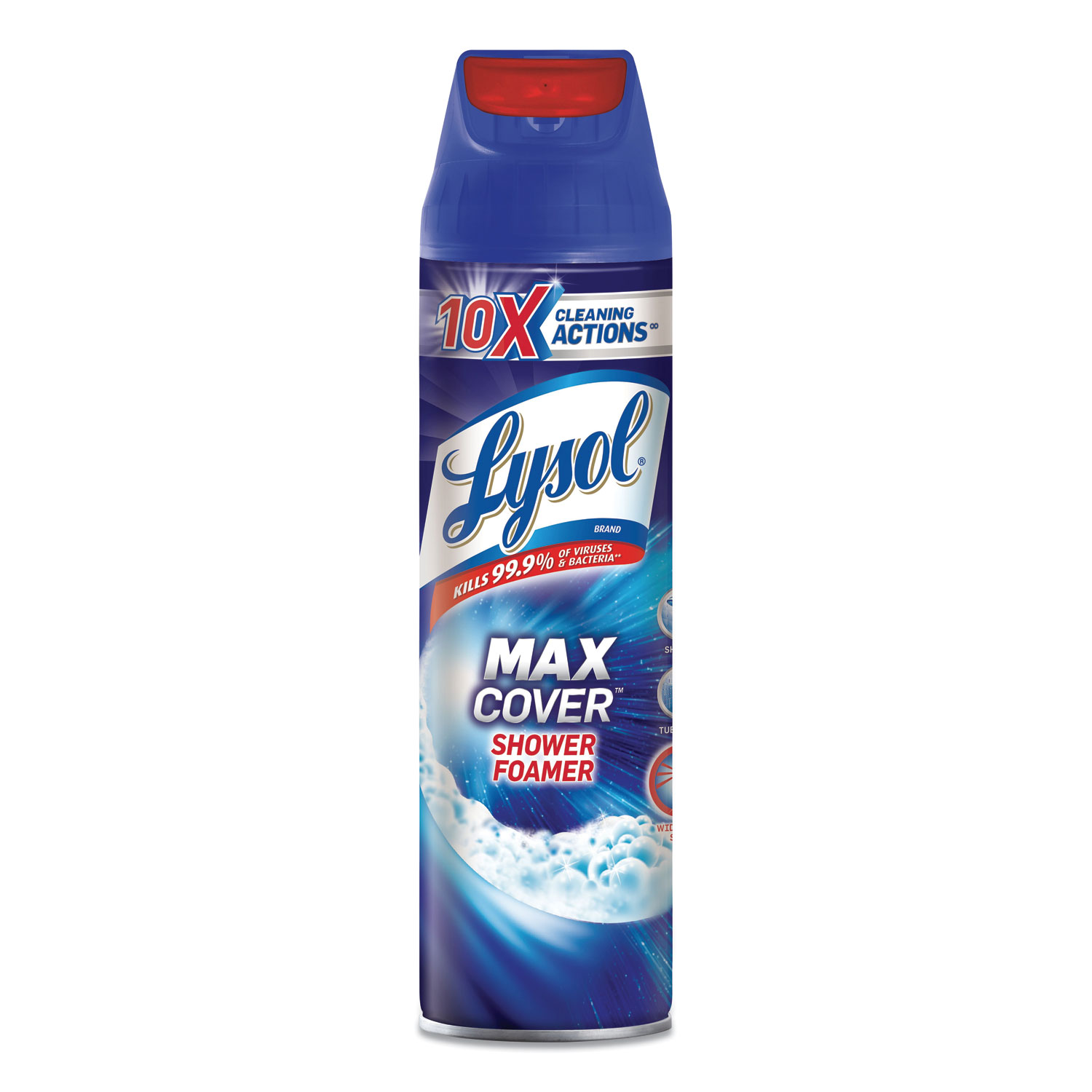  LYSOL Brand 19200-95026 Max Foamer Bathroom Cleaner, Fresh Scent, 19 oz Aerosol (RAC95026EA) 