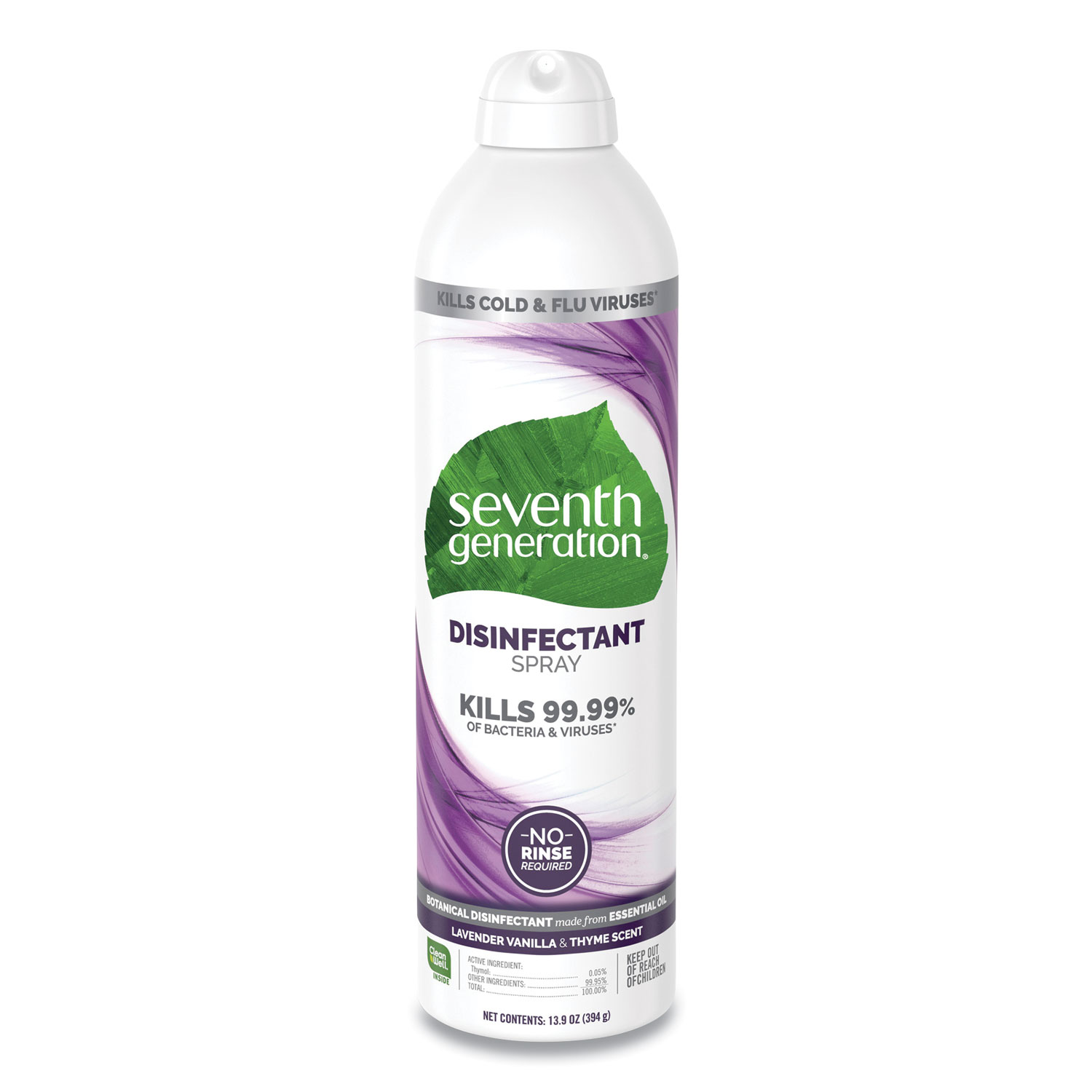  Seventh Generation 22979EA Disinfectant Sprays, Lavender Vanilla/Thyme, 13.9 oz, Spray Bottle (SEV22979EA) 