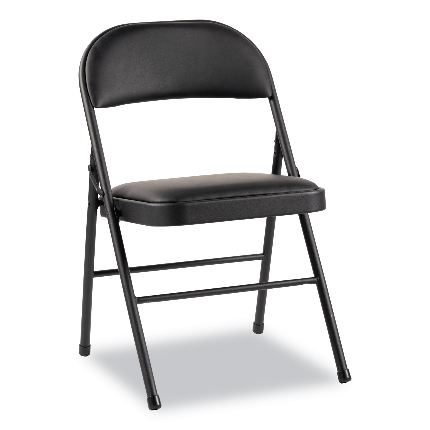  Alera ALEFC96B Steel Folding Chair, Graphite Seat/Graphite Back, Graphite Base, 4/Carton (ALEFCPD6B) 