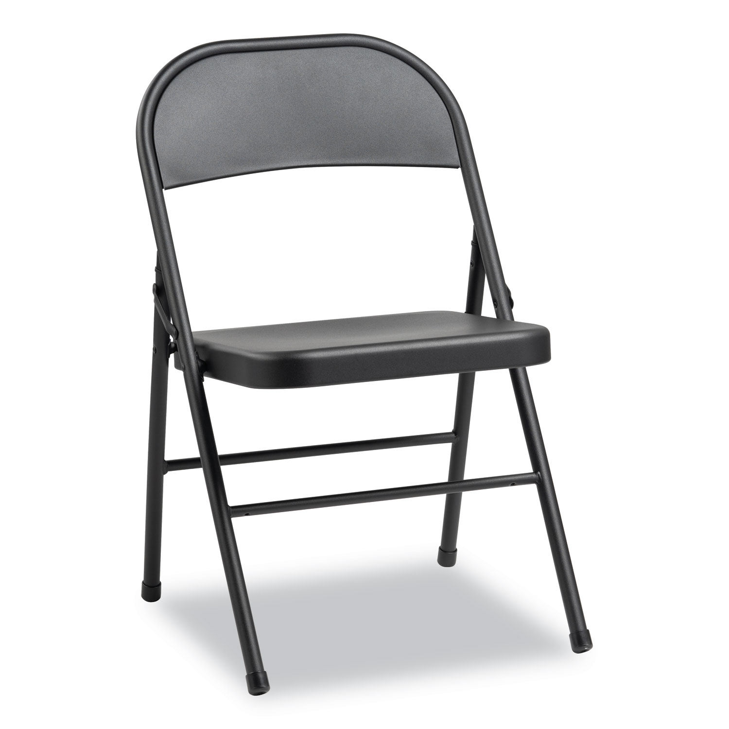  Alera ALEFC94B Steel Folding Chair, Graphite Seat/Graphite Back, Graphite Base, 4/Carton (ALEFCMT4B) 