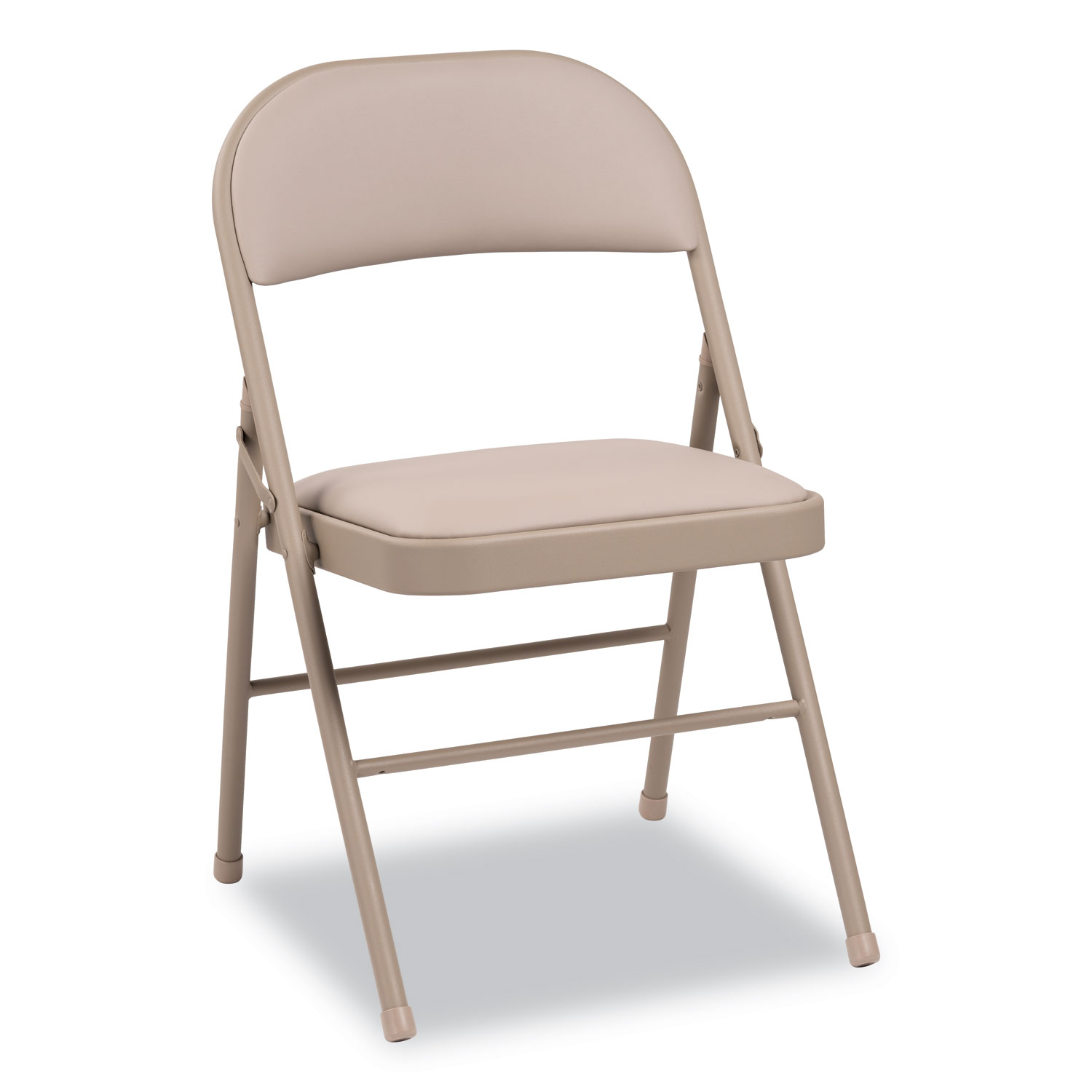  Alera ALEFC96T Steel Folding Chair, Tan Seat/Tan Back, Tan Base, 4/Carton (ALEFCPD6T) 
