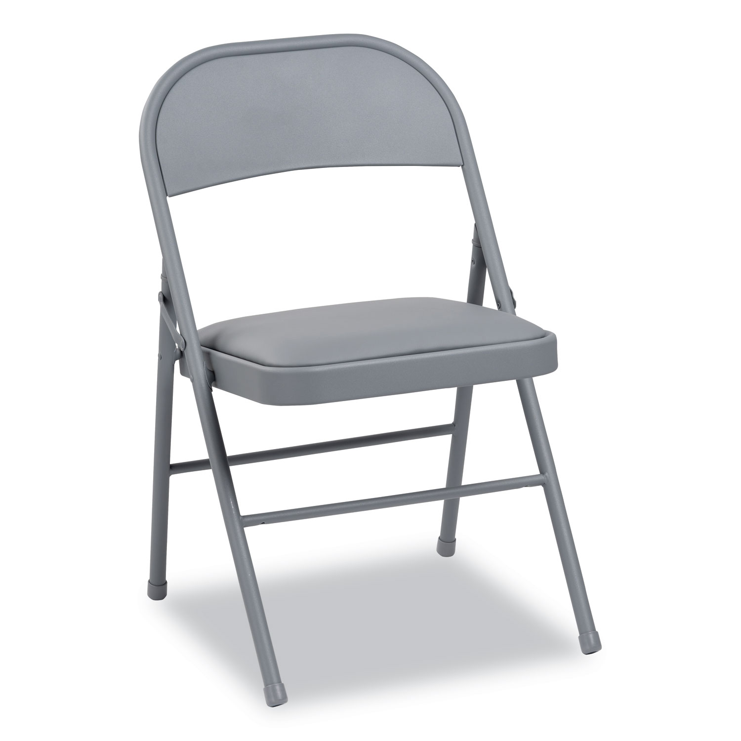 Alera ALEFC94VY40LG Steel Folding Chair, Light Gray Seat/Light Gray Back, Light Gray Base, 4/Carton (ALEFCPC5G) 