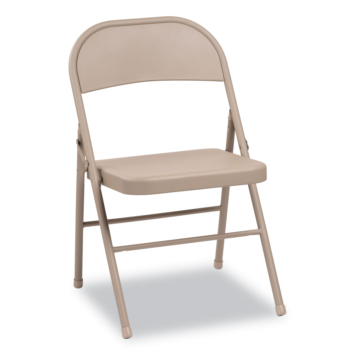  Alera ALEFC94T Steel Folding Chair, Tan Seat/Tan Back, Tan Base, 4/Carton (ALEFCMT4T) 