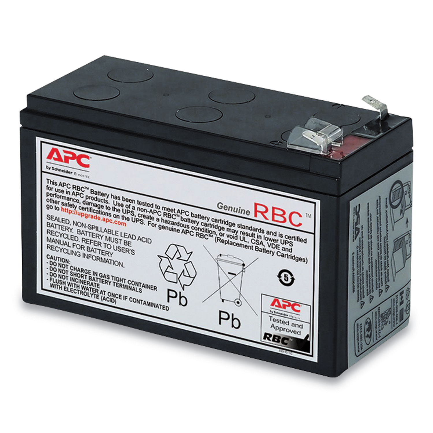 APC® UPS Replacement Battery, Cartridge #17 (RBC17)
