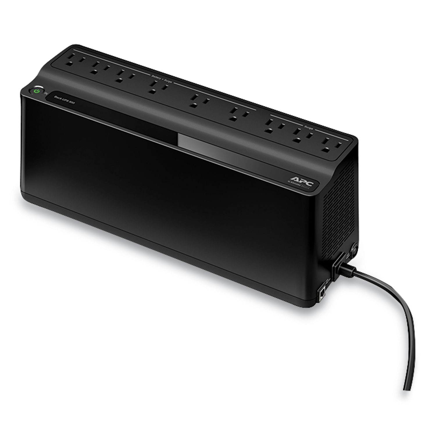 APC® BN900M Back-UPS 900 VA Battery Backup System, 9 Outlets, 900 VA, 354 J