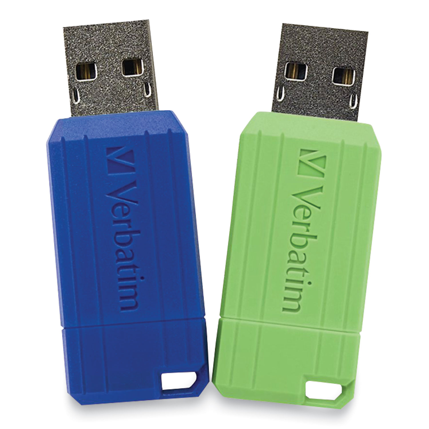  Verbatim 99149 PinStripe USB 2.0 Flash Drive, 16 GB, 2 Assorted Colors (VER1913049) 