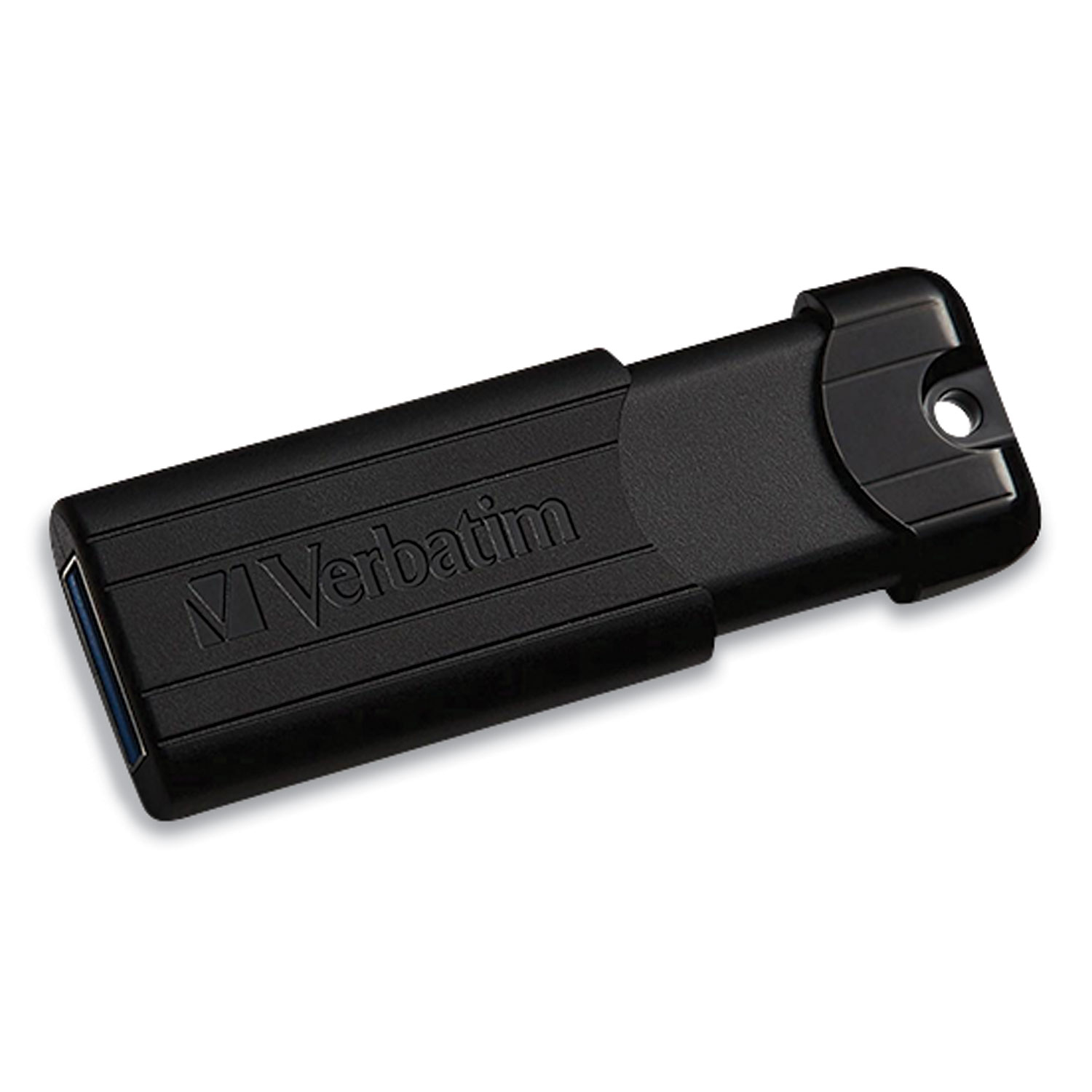 Verbatim® PinStripe USB 3.0 Flash Drive, 256 GB, Black