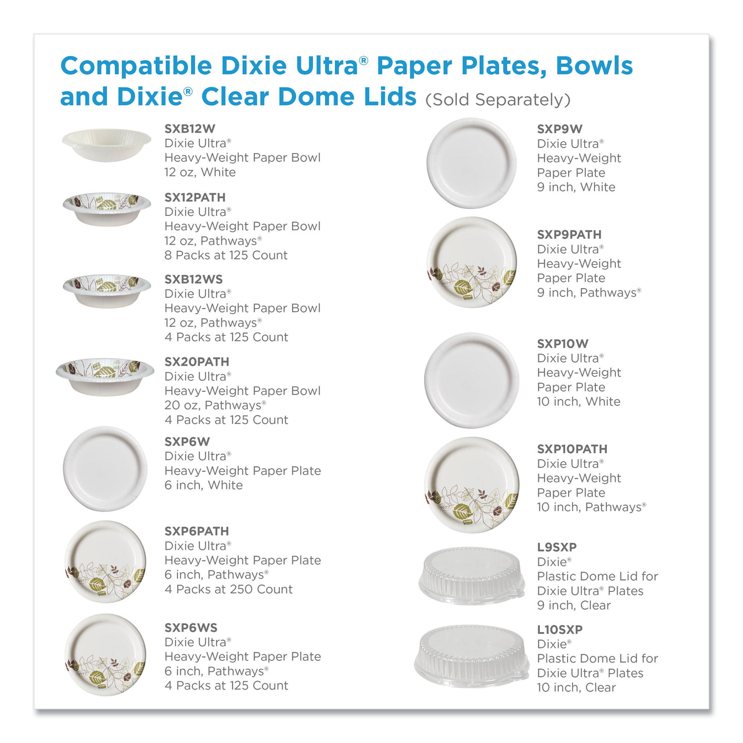 DXESXP9PATH - Pathways Soak Proof Shield Heavyweight Paper Plates