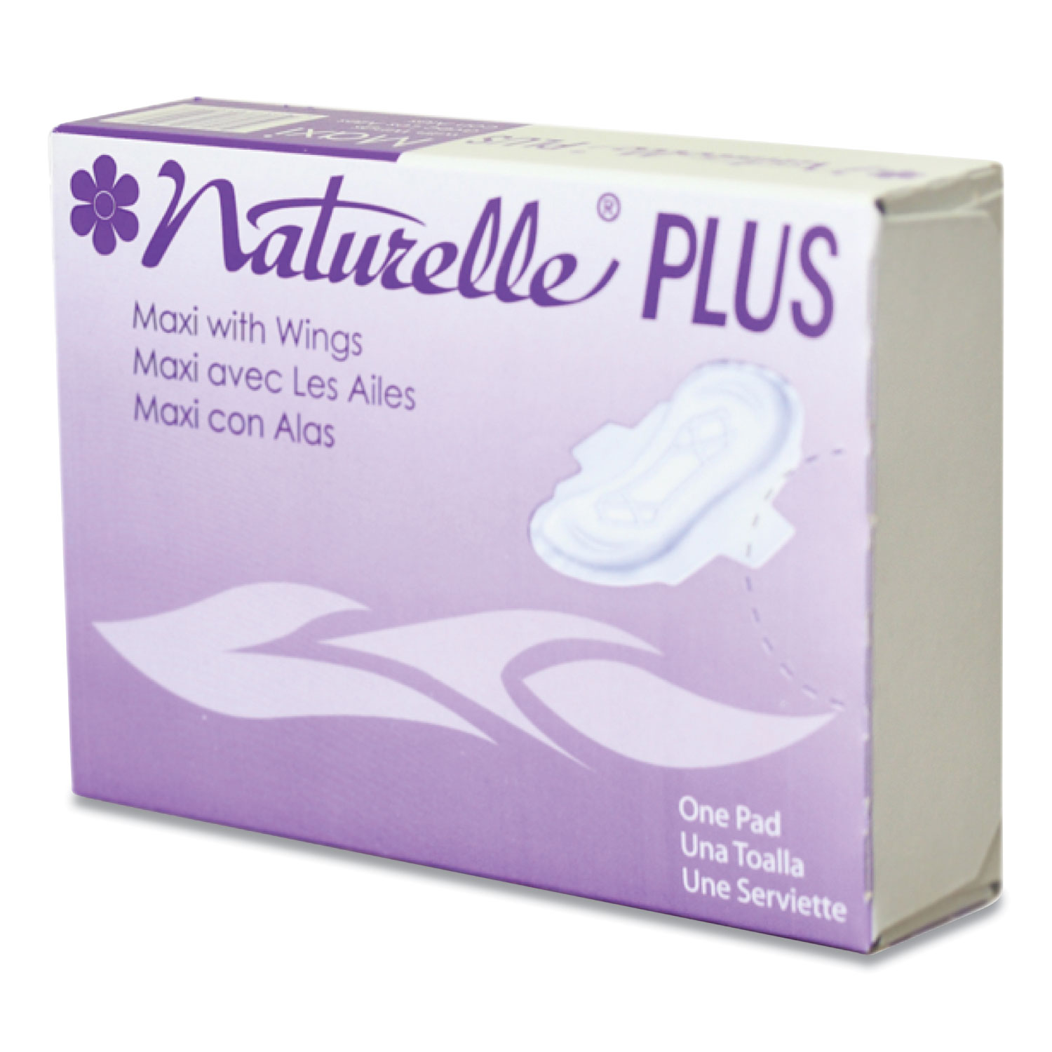  Impact 25189973 Naturelle Maxi Pads Plus, #4 with Wings, 250 Individually Wrapped/Carton (IMP25189973) 