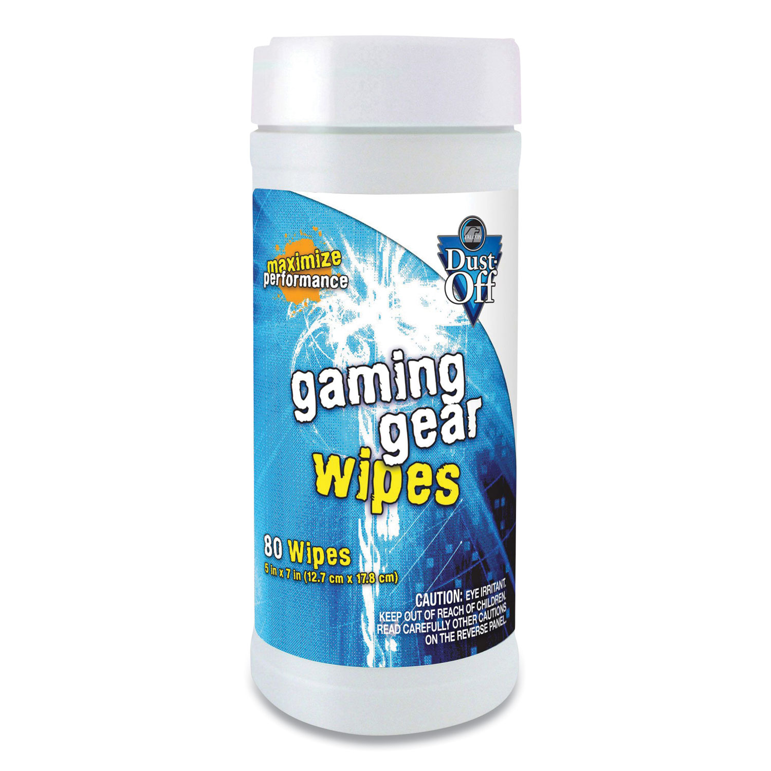 Dust-Off® Gaming Gear Wipes, 80 Tub