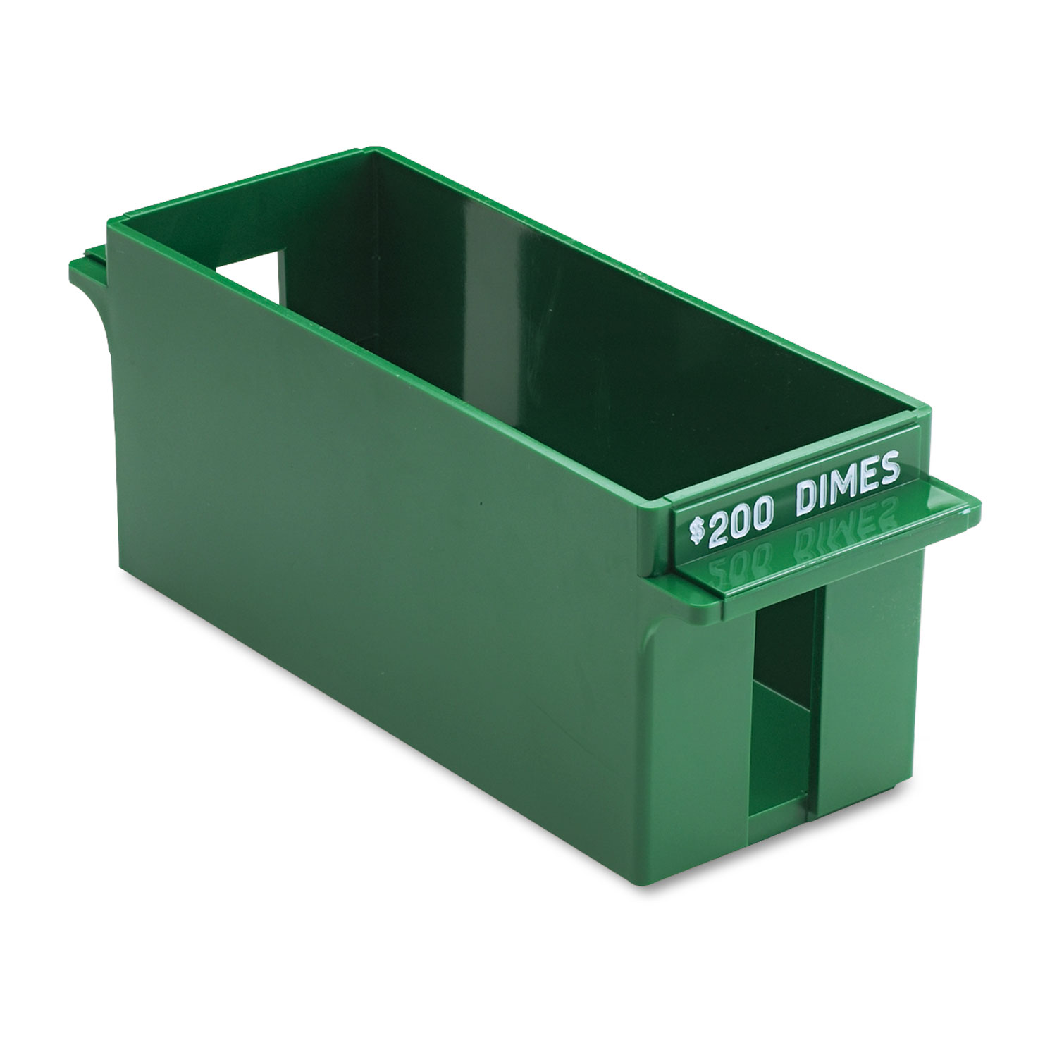  MMF Industries 212071002 Porta-Count System Extra-Capacity Rolled Coin Plastic Storage Tray, Green (MMF212071002) 