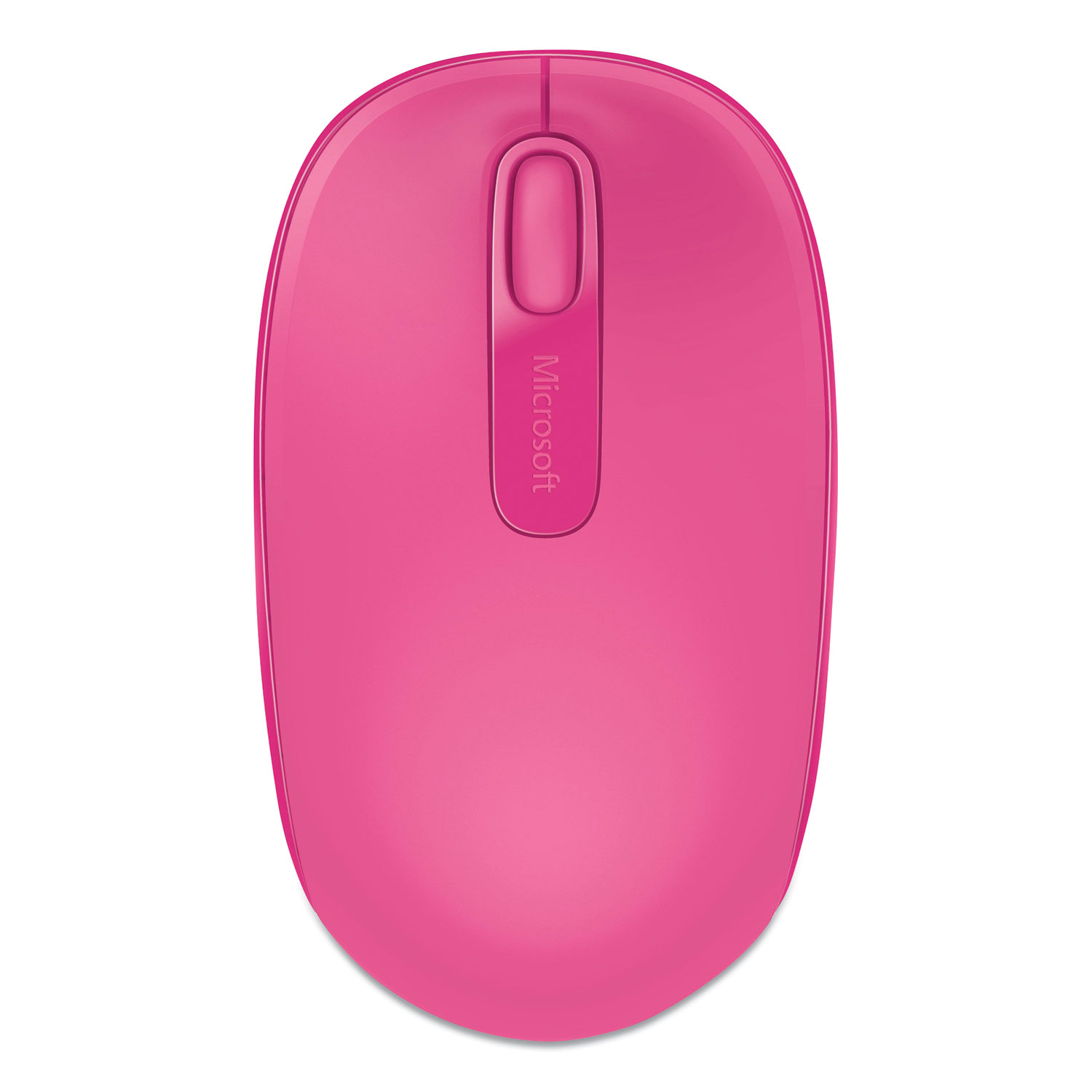 Microsoft® Mobile 1850 Wireless Optical Mouse, 2.4 GHz Frequency/16.4 ft Wireless Range, Left/Right Hand Use, Magenta