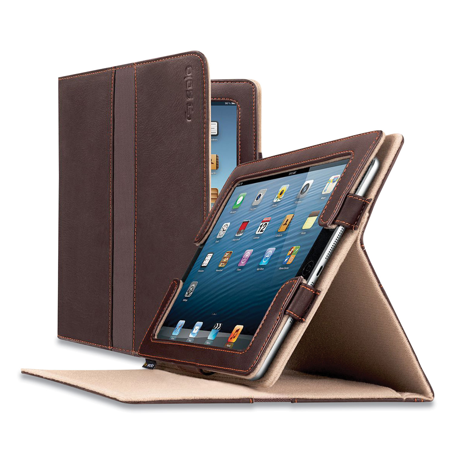 Solo Ascent Leather Case for iPad/iPad 2/3rd Gen/4th Gen, Brown