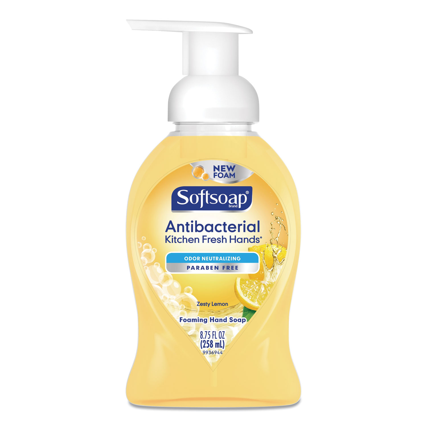Softsoap® Sensorial Foaming Hand Soap, 8.75 oz Pump Bottle, Zesty Lemon, 6/Carton