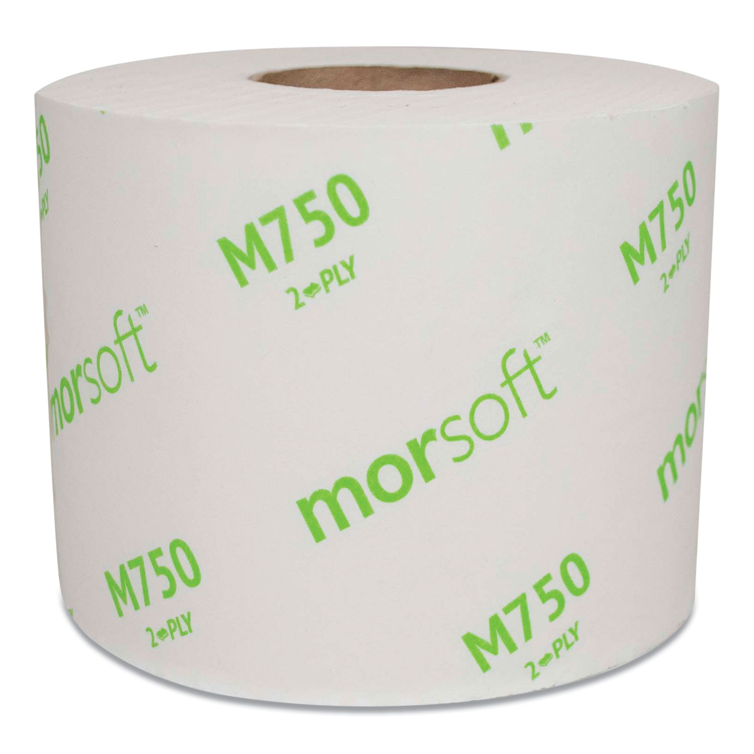  Morcon Tissue MOR M750 Morsoft Controlled Bath Tissue, Split-Core, Septic Safe, 2-Ply, White, Individually Wrapped, 750 Sheets/Roll, 48 Rolls/Carton (MORM750) 