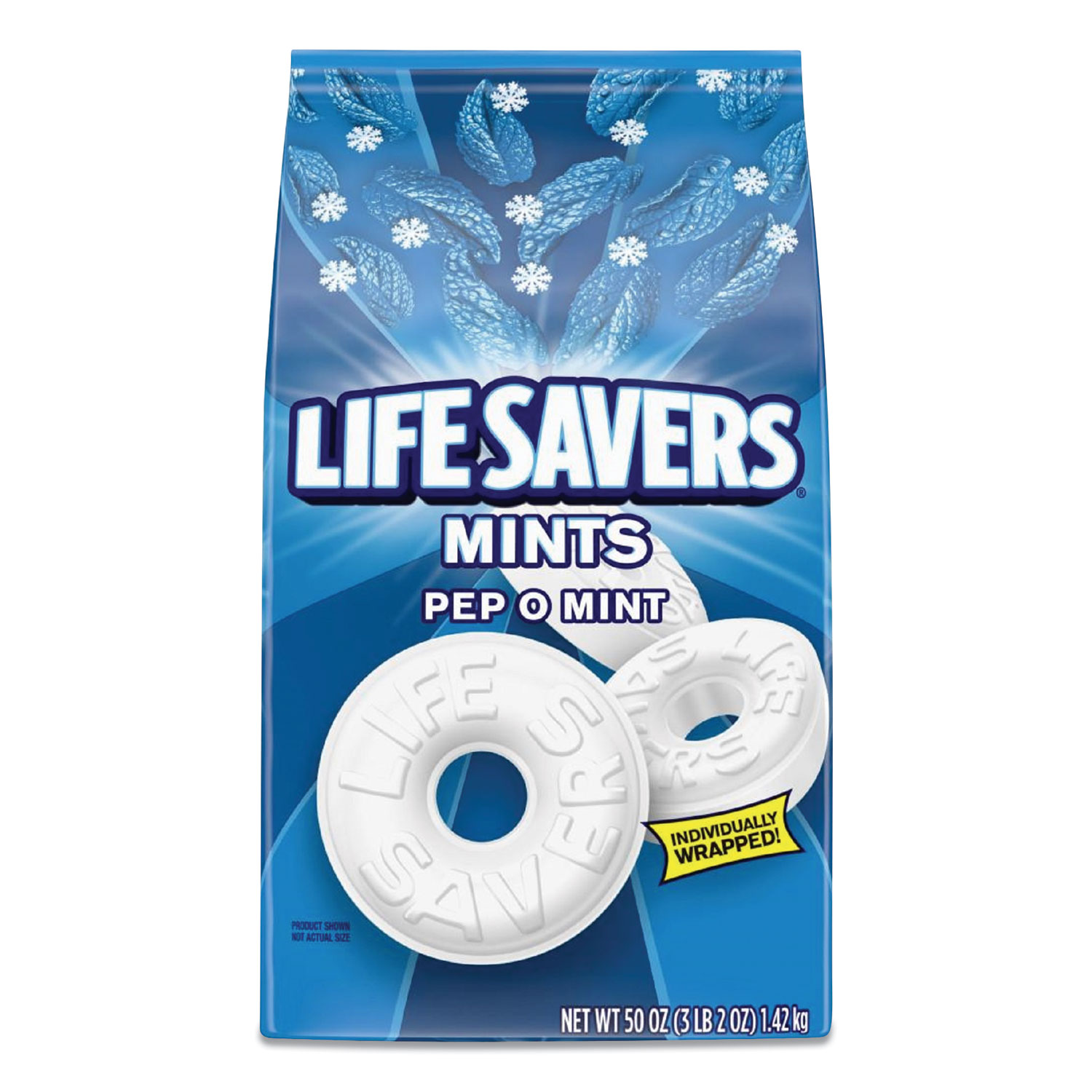  LifeSavers 27625 Hard Candy Mints, Pep-O-Mint, 50 oz Bag (LFS27625) 