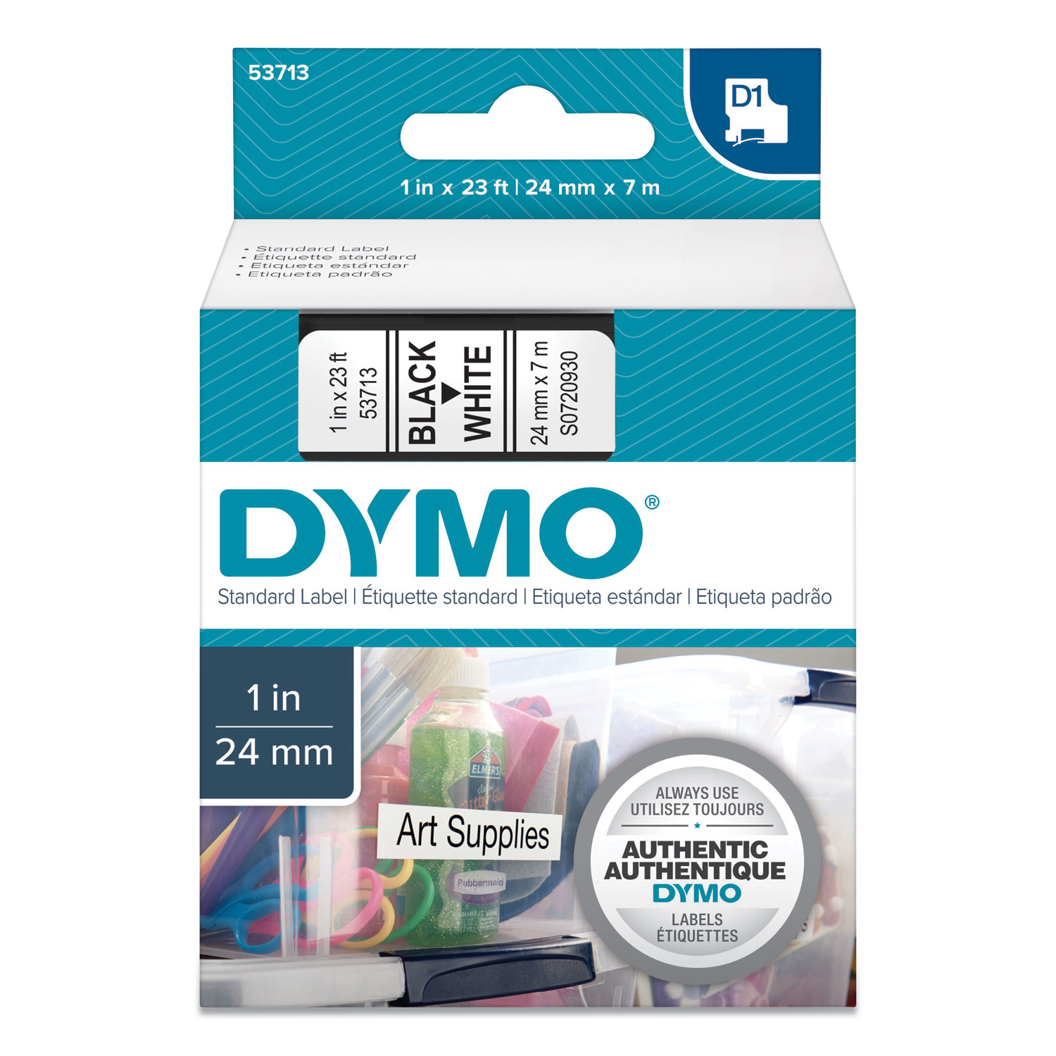  DYMO 30857 Self-Adhesive Name Badge Labels, 2.25 x 4, White, 250/Box (DYM30857) 